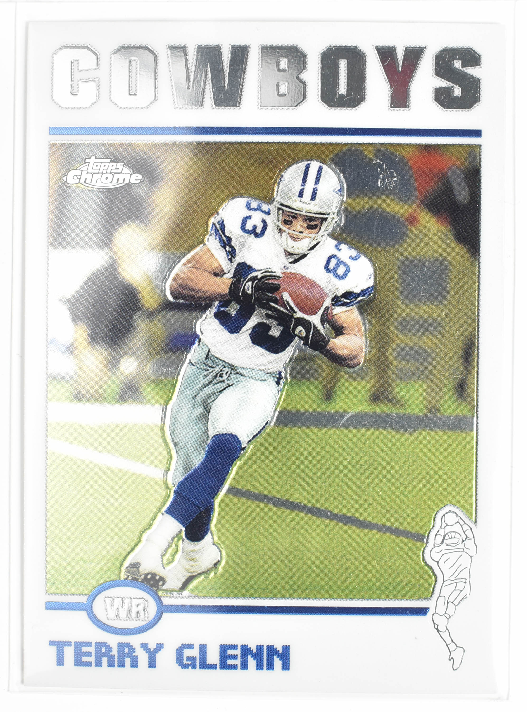 Terry Glenn 136 Topps Chrome 2004 Dallas Cowboys Football