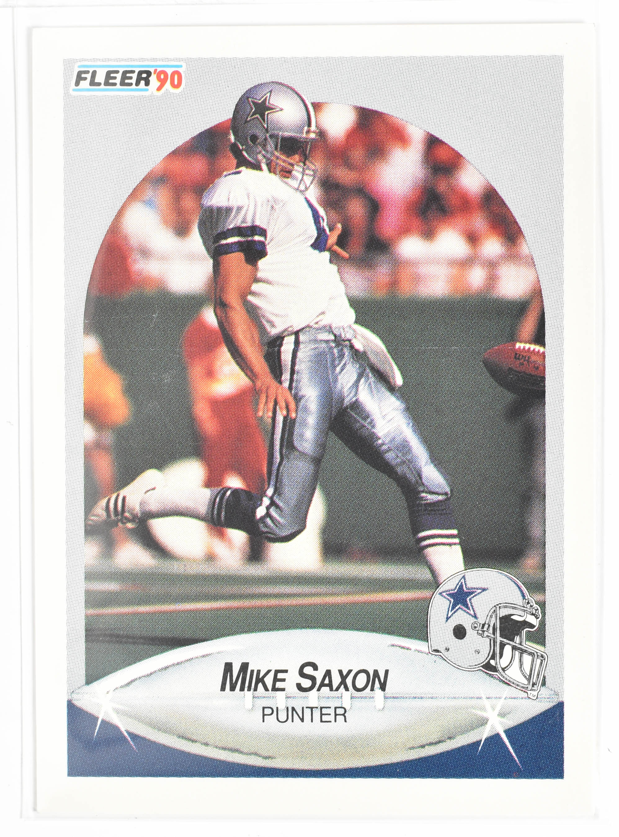 Mike Saxon 394 Fleer 1990 Dallas Cowboys Football