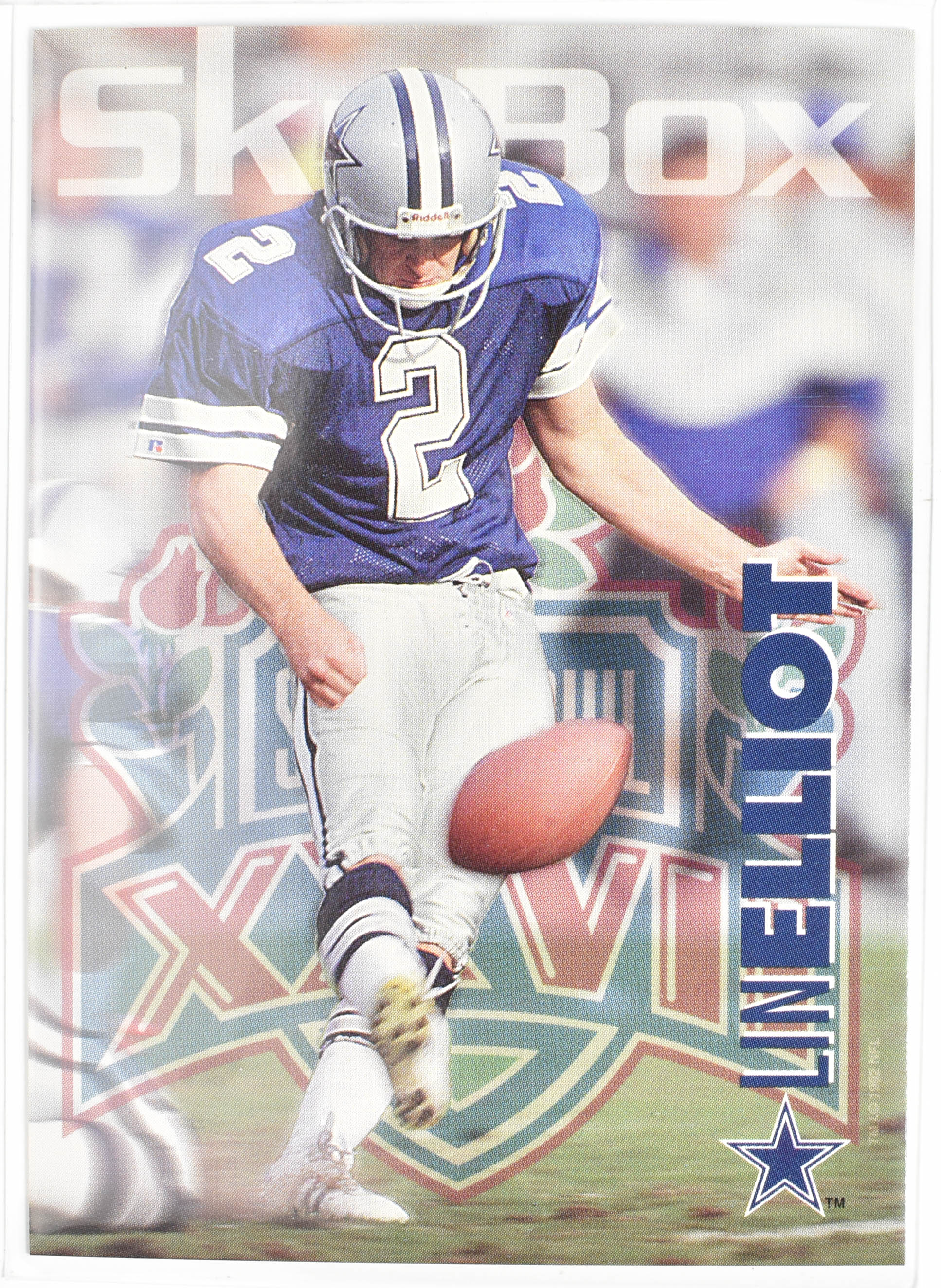 Lin Elliott 67 Skybox 1993 Dallas Cowboys Football
