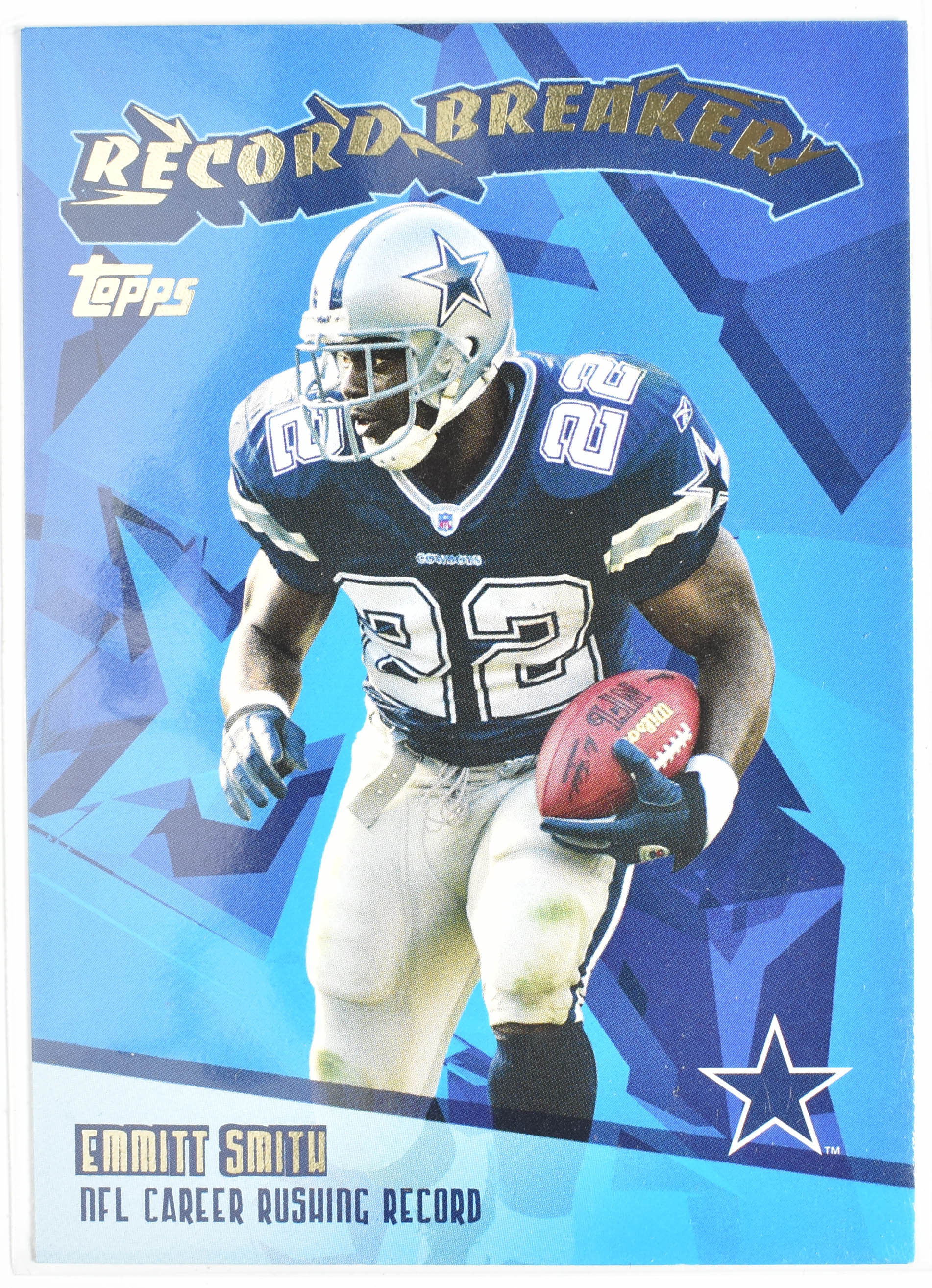 Emmitt Smith RB9 Topps 2003 Record Breaker