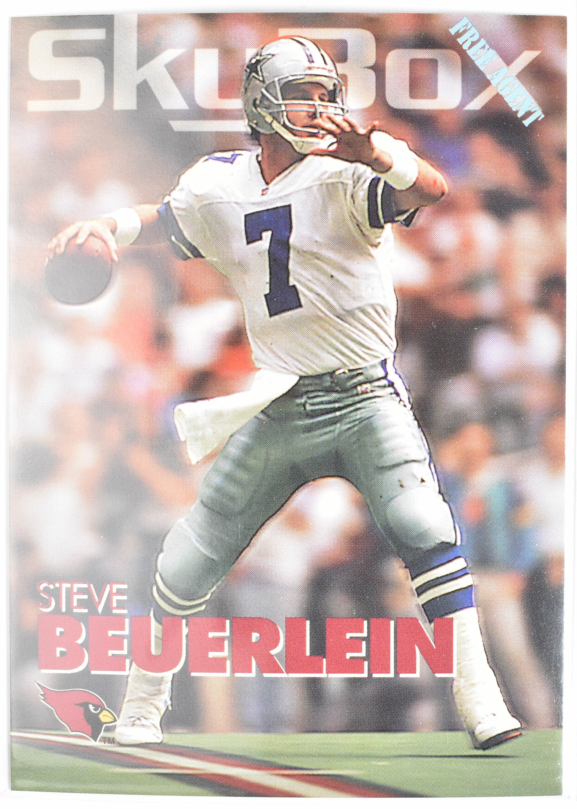 Steve Beuerlein 257 Skybox 1993 Dallas Cowboys