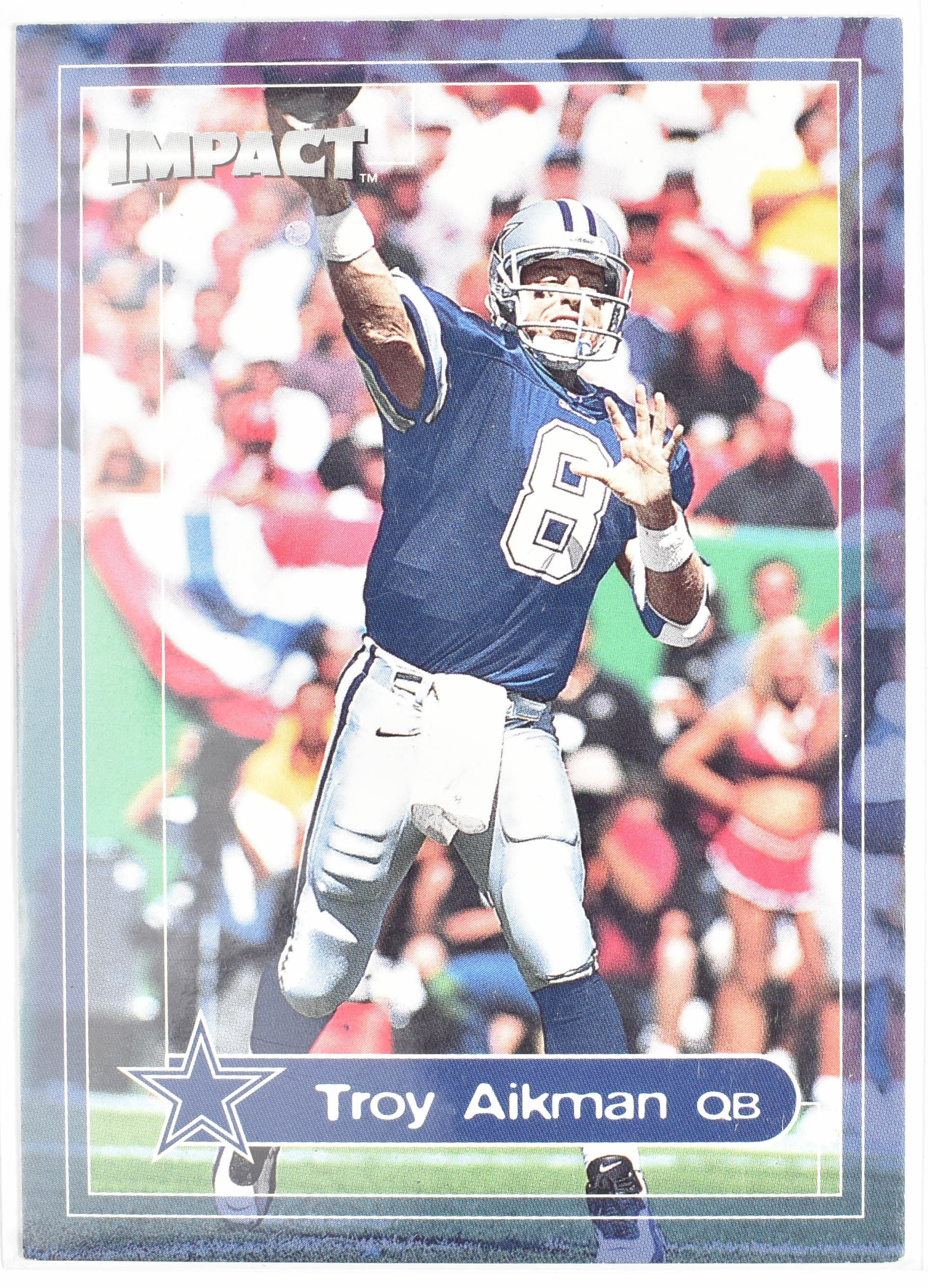 Troy Aikman 50 Fleer Impact 2000 Dallas Cowboys