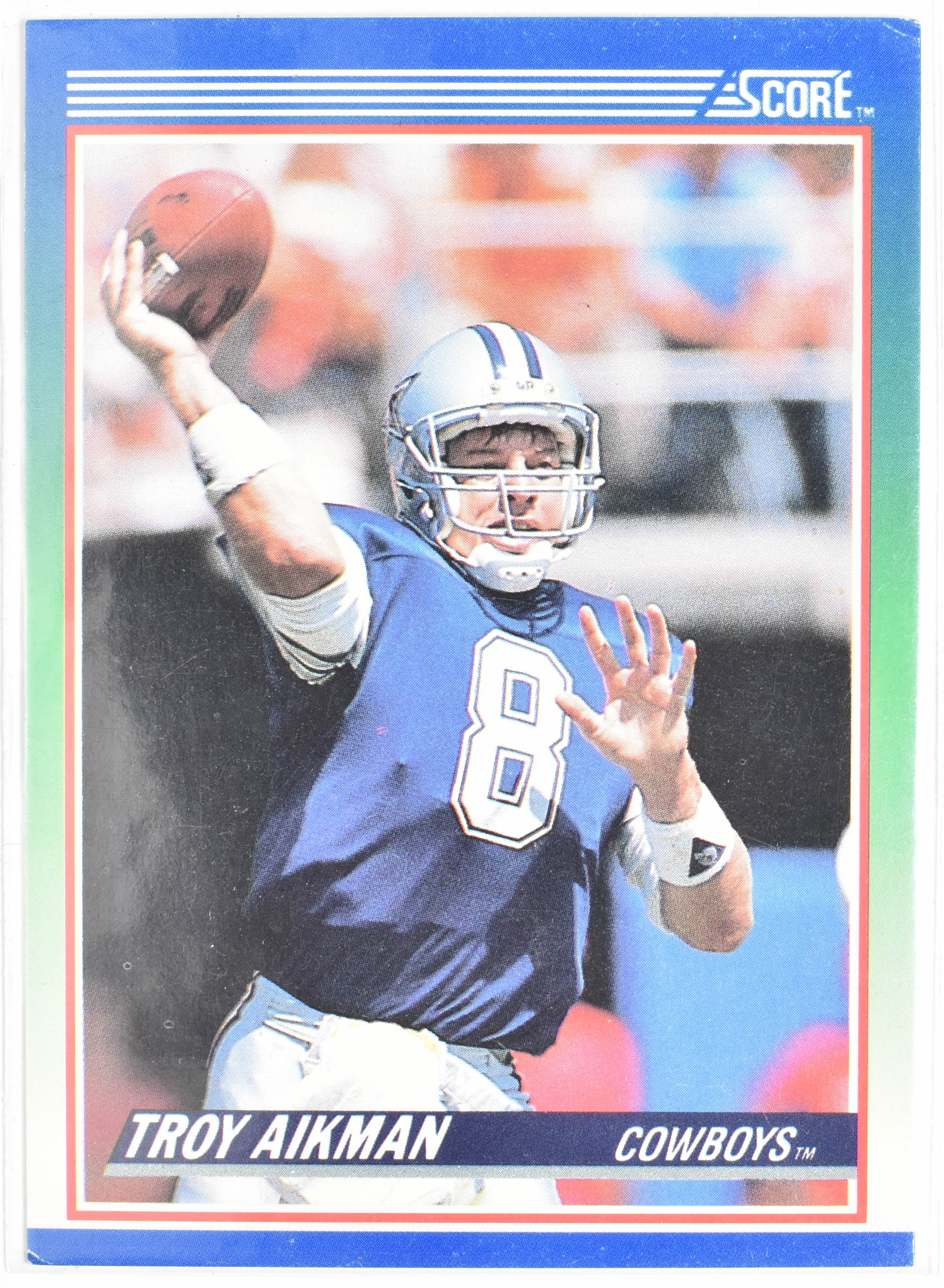 Troy Aikman 21 Score 1990 Cowboys Dallas Cowboys