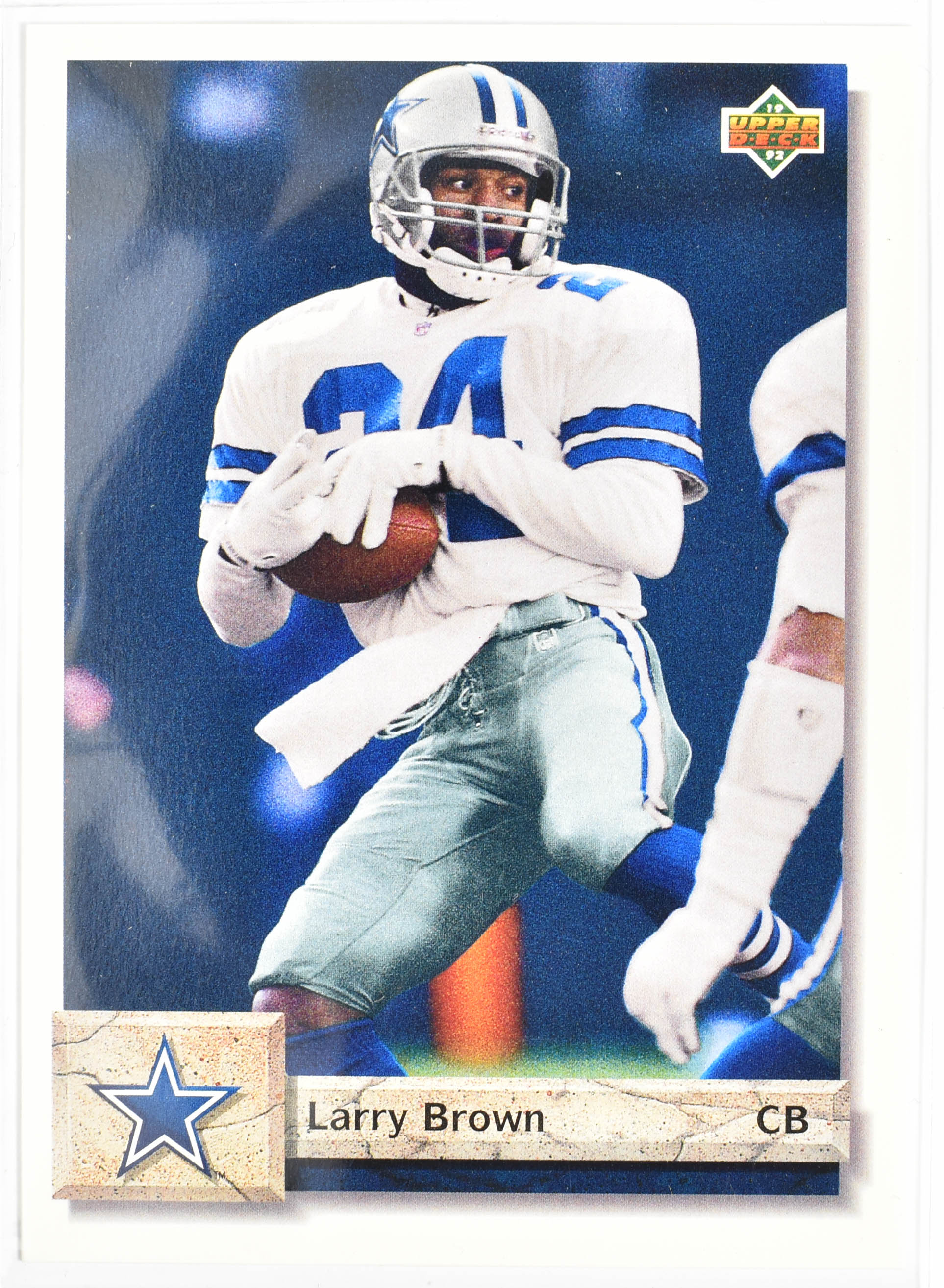 Larry Brown 389 Upper Deck 1992 Dallas Cowboys