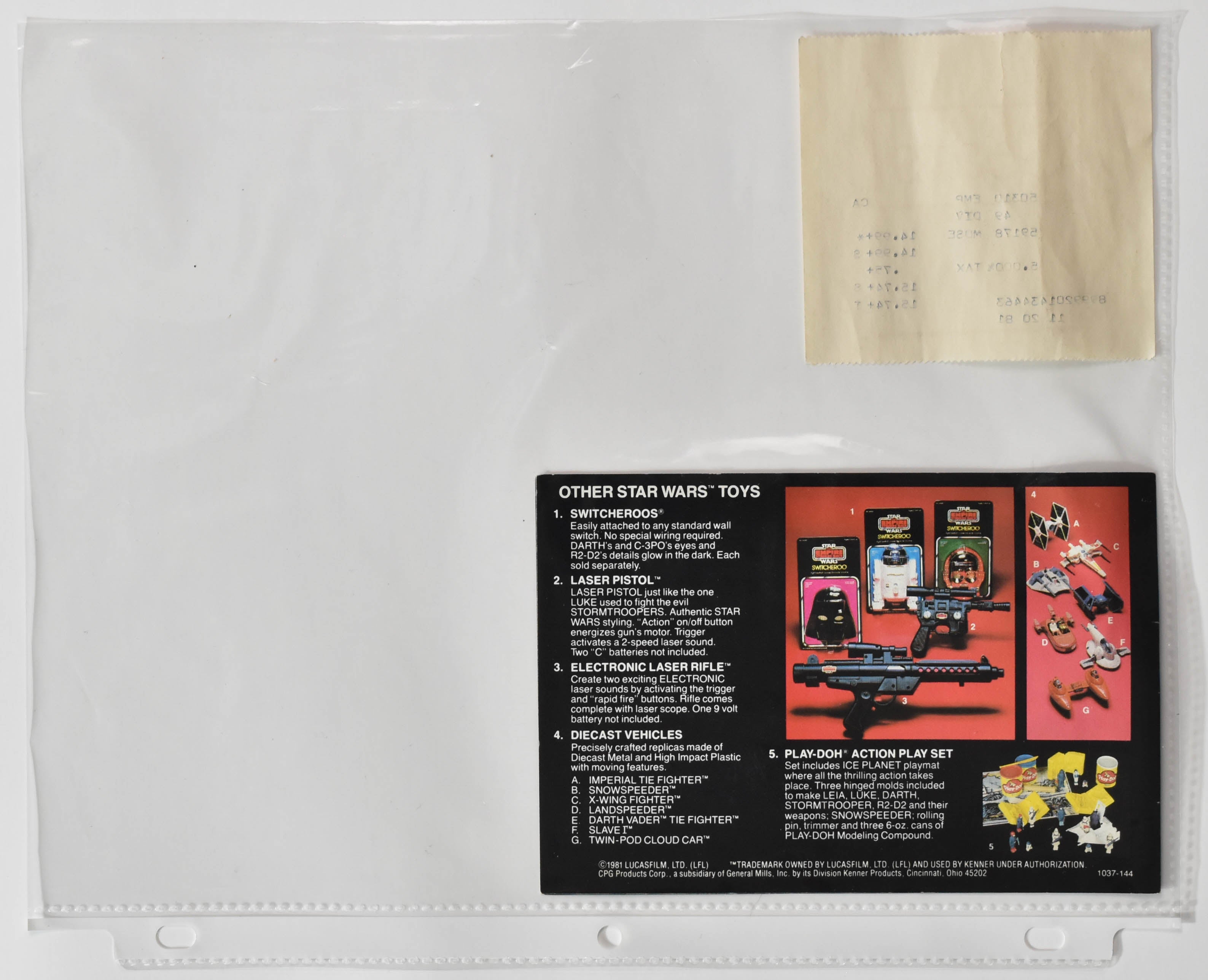 Kenner Star Wars Vintage 1981 Slave 1 Vehicle Complete w/ Box & Instructions