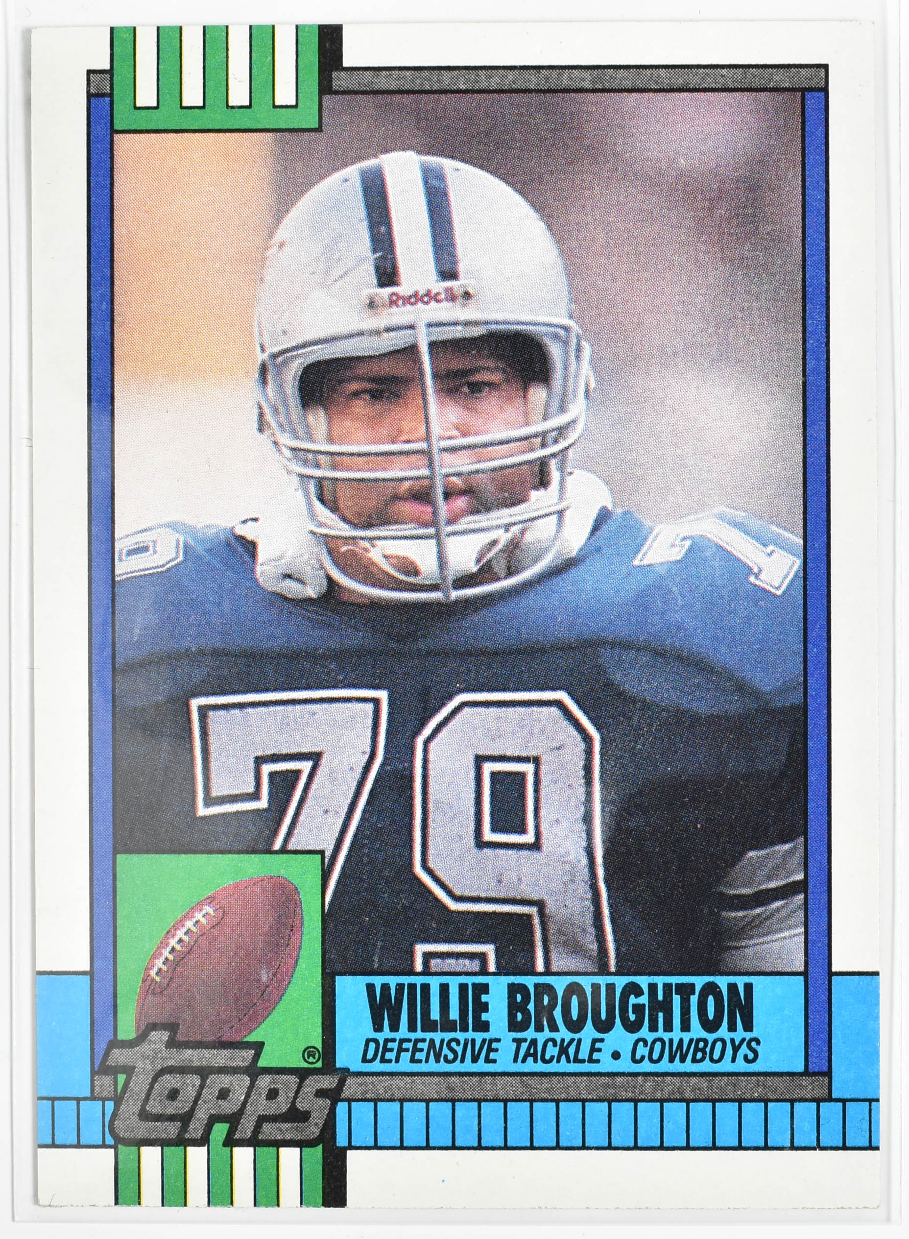 Willie Broughton 496 Topps 1990 Dallas Cowboys