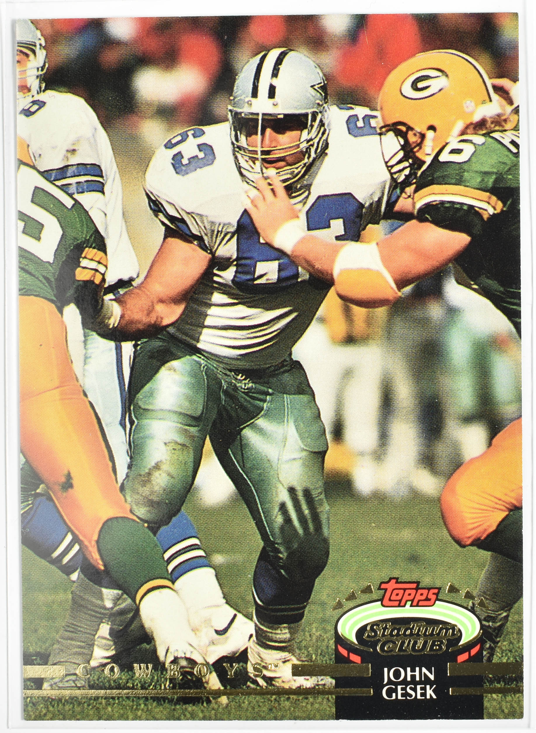 John Gesek 578 Topps Stadium Club Dallas Cowboys