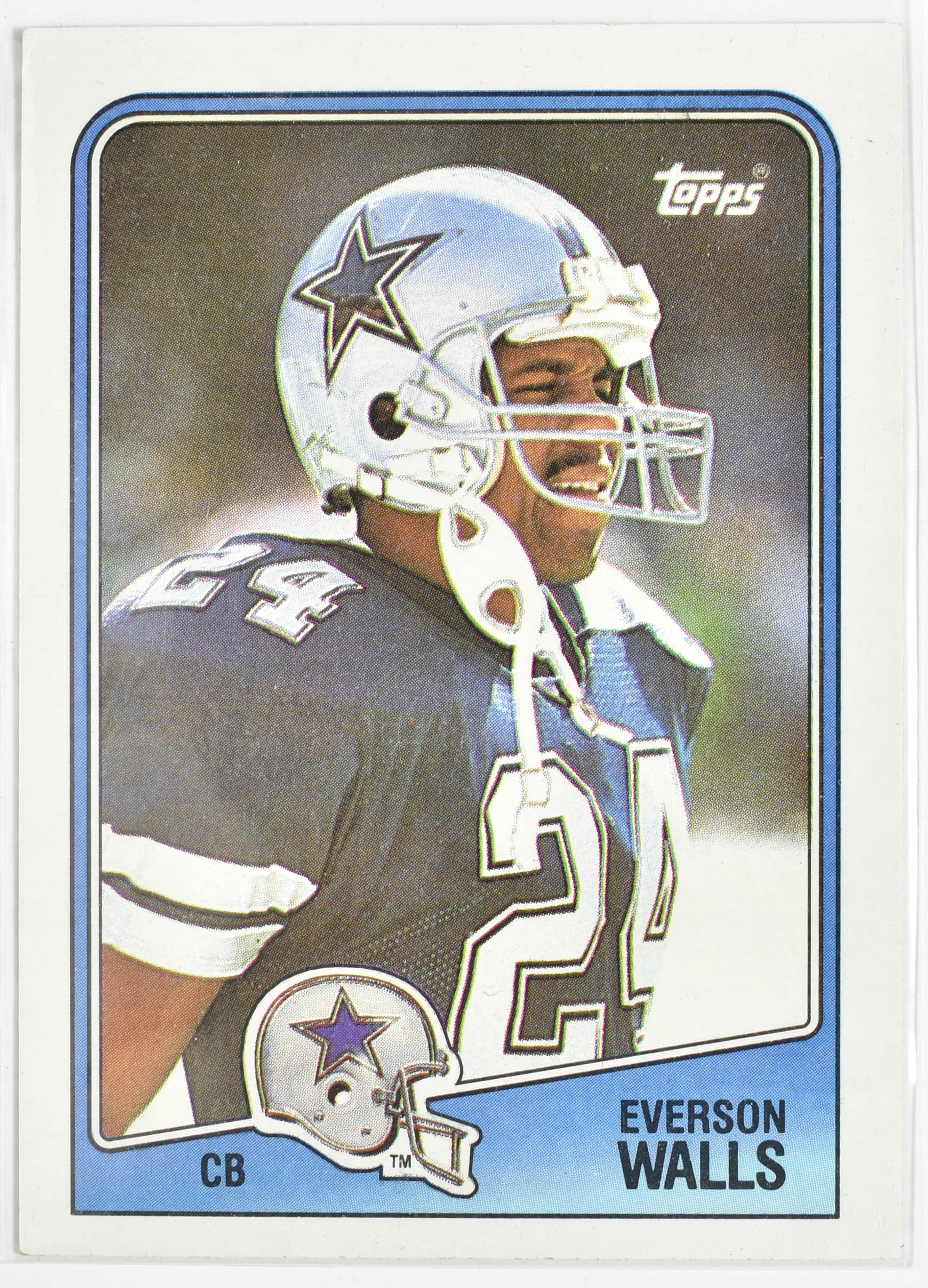 Everson Walls 268 Topps 1988 Dallas Cowboys Football Card