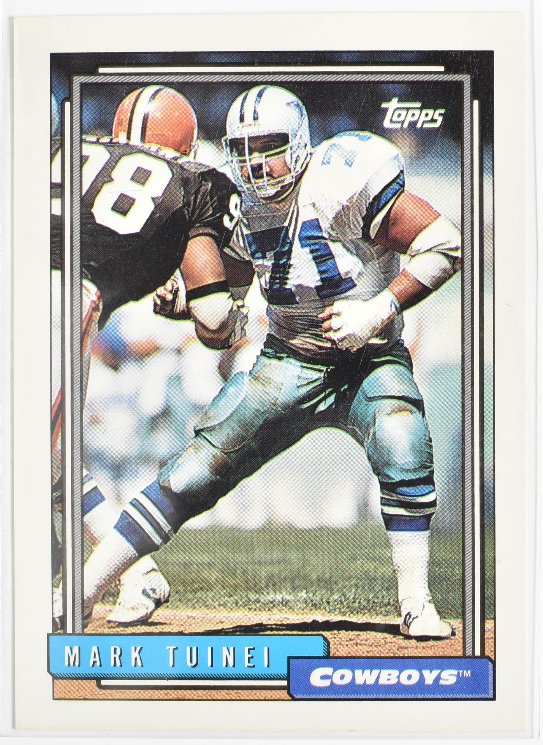 Mark Tuinei 294 Topps 1992 Dallas Cowboys Football Card