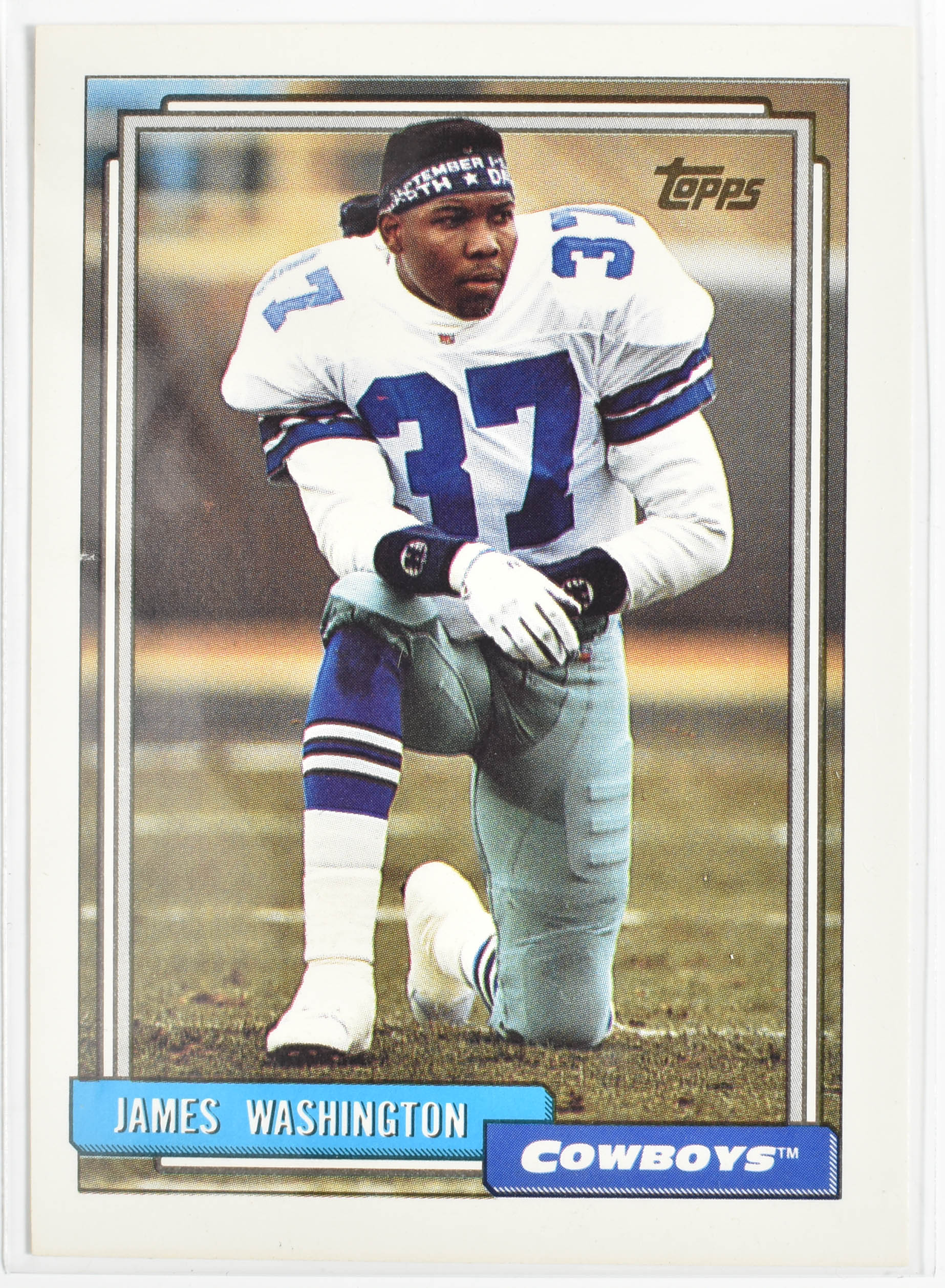 James Washington 171 Topps 1992 Dallas Cowboys Football Card