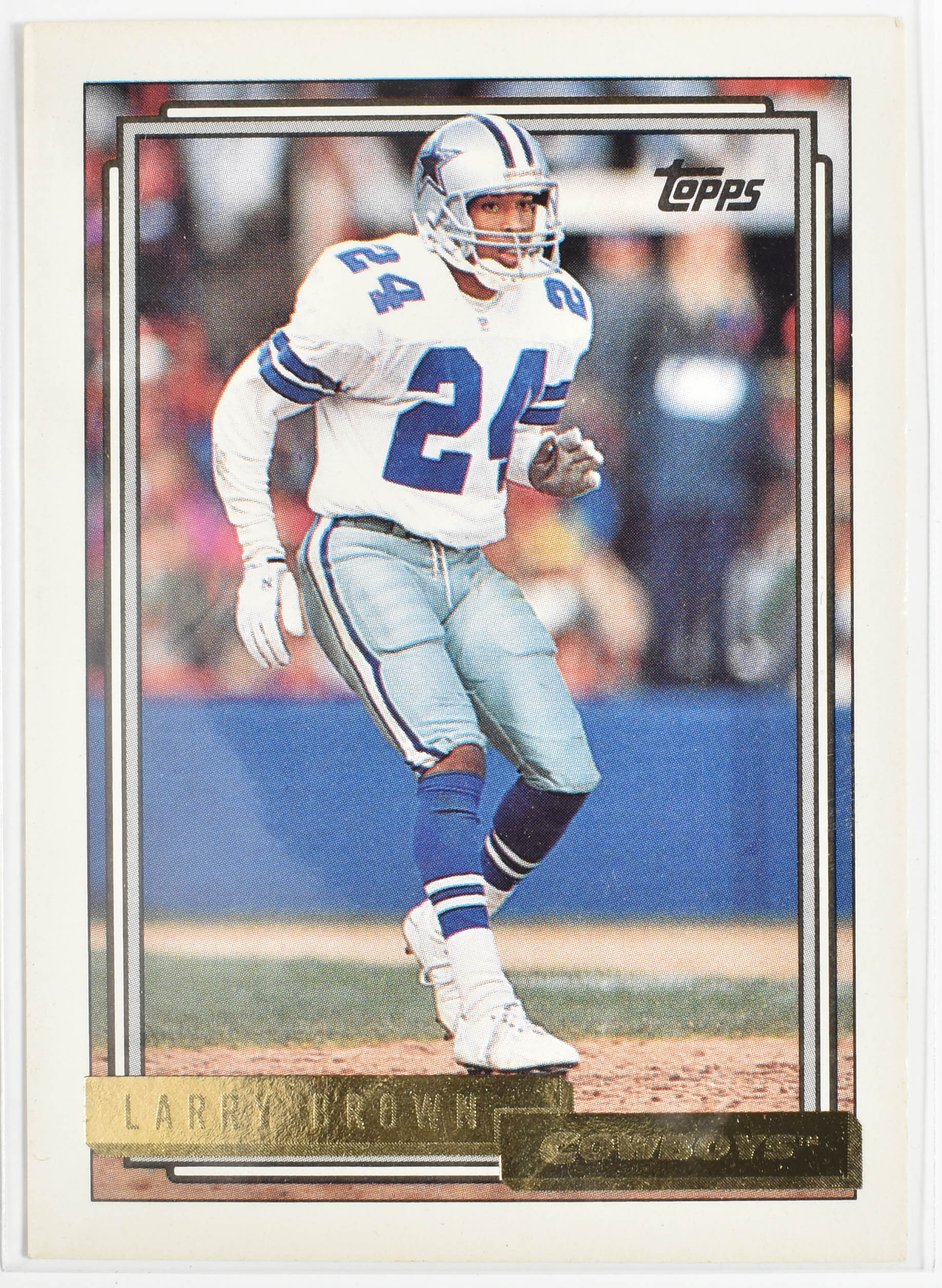 Larry Brown 84 Topps 1992 Dallas Cowboys Football Card