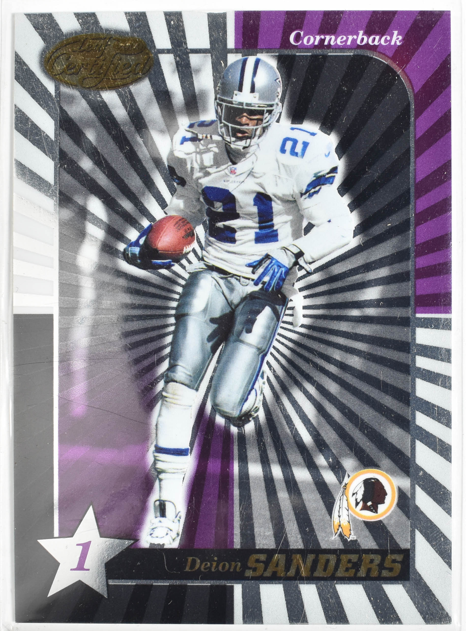Deion Sanders 100 Leaf Star Donruss 2000 Dallas Cowboys