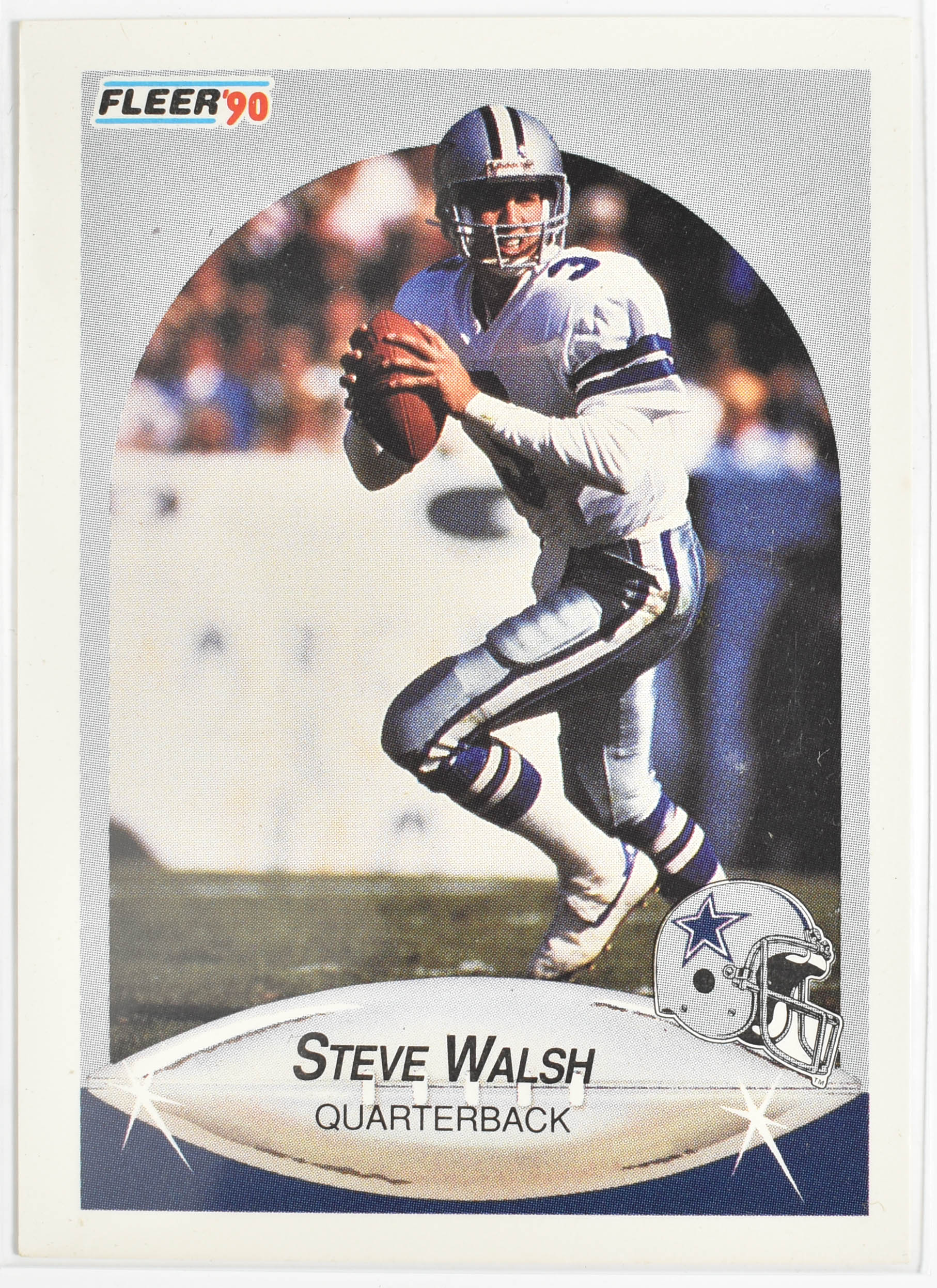 Steve Walsh 396 Fleer 1990 Dallas Cowboys Football Card