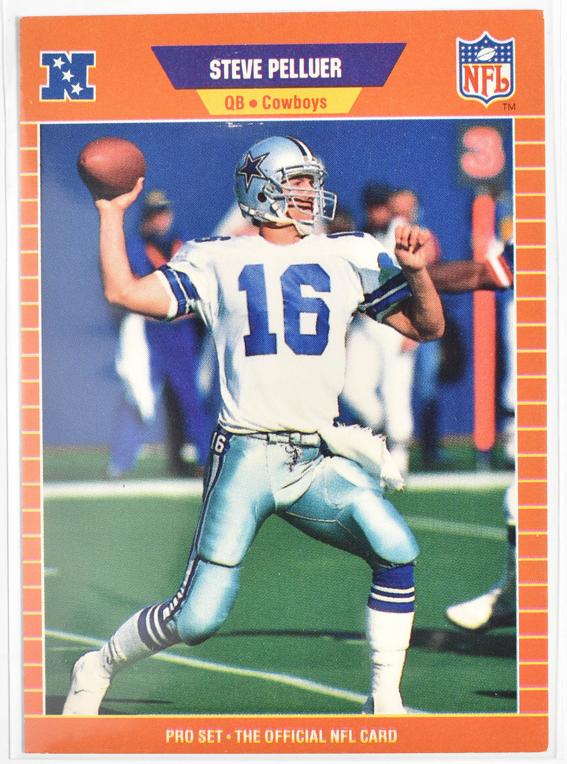 Steve Pelluer 95 Pro Set 1989 Dallas Cowboys