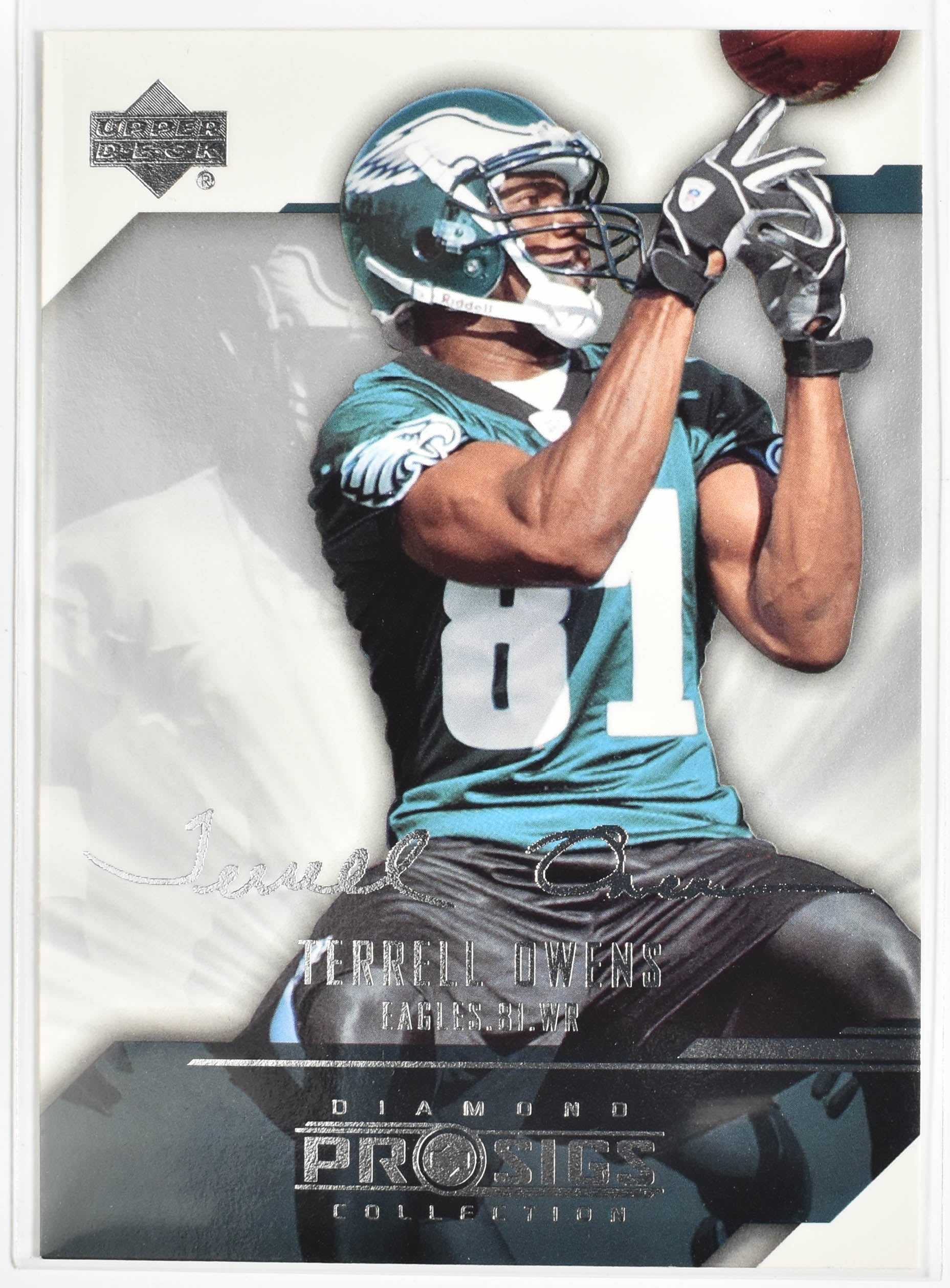 Terrell Owens 66 Upper Deck 2004 Diamond Pro Signs Eagles