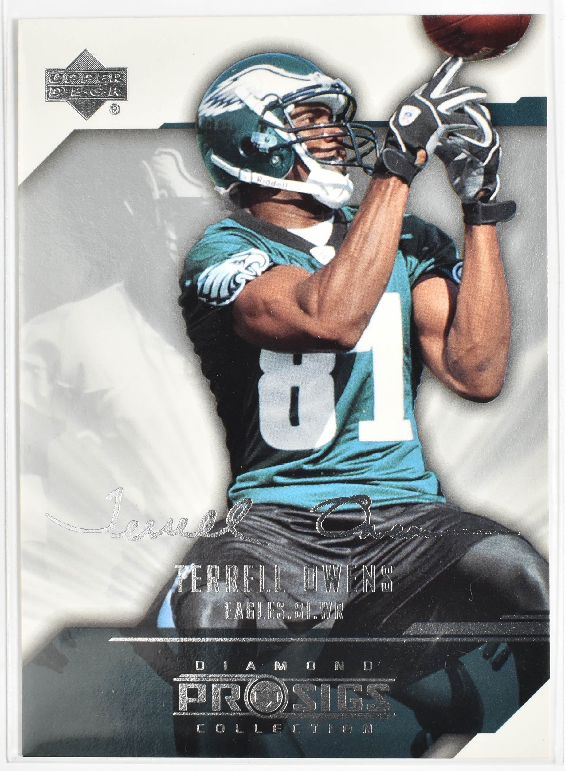 Terrell Owens 66 Upper Deck 2004 Diamond Pro Signs Card