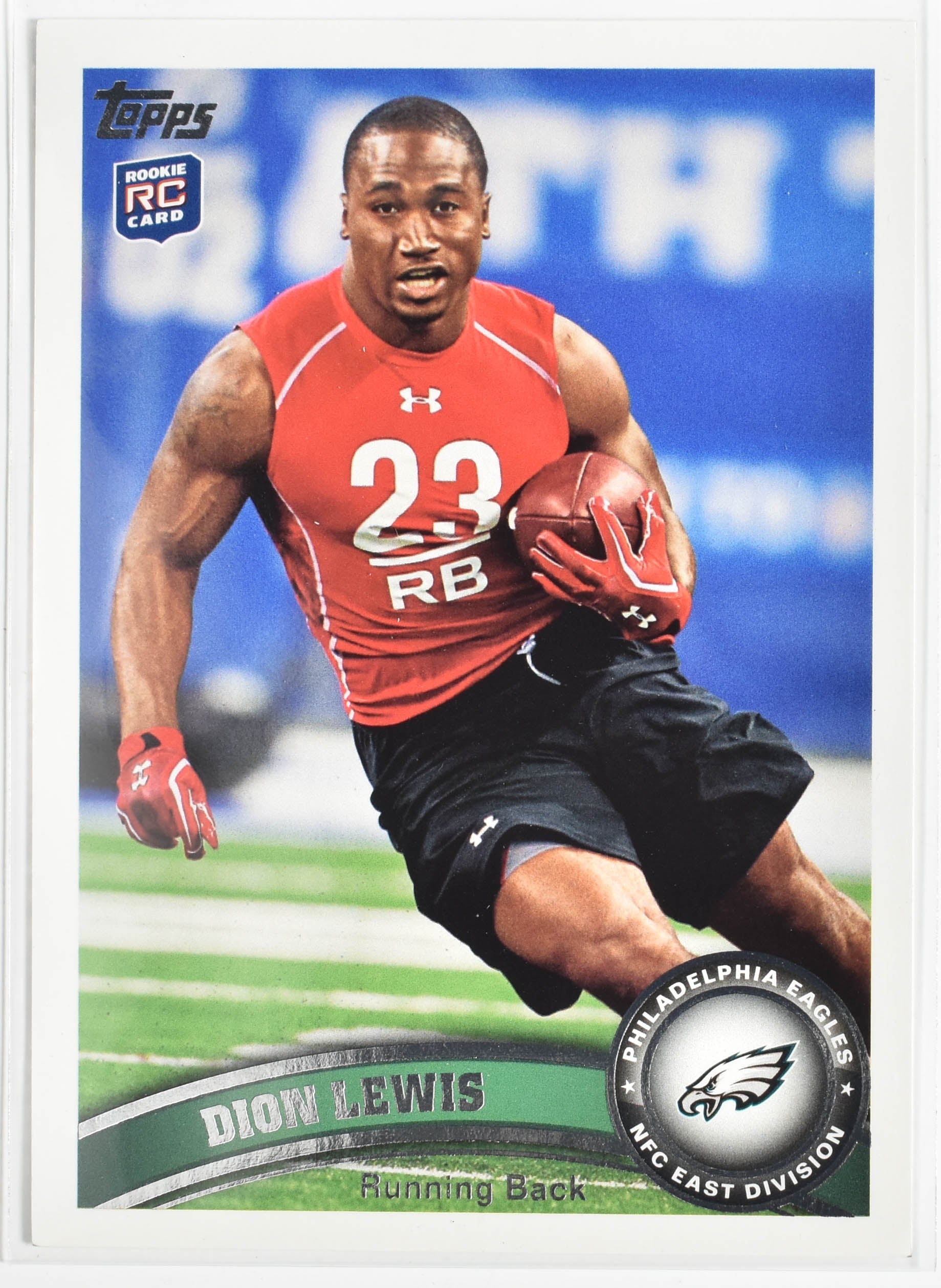 Dion Lewis 46 Topps 2011 Rookie Eagles Football Card