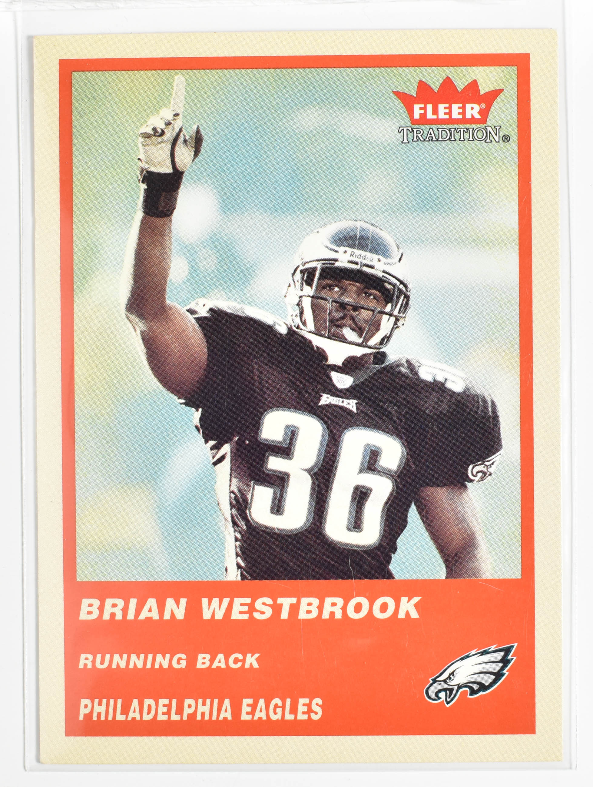 Brian Westbrook 73 Fleer 2004 Eagles Football Card