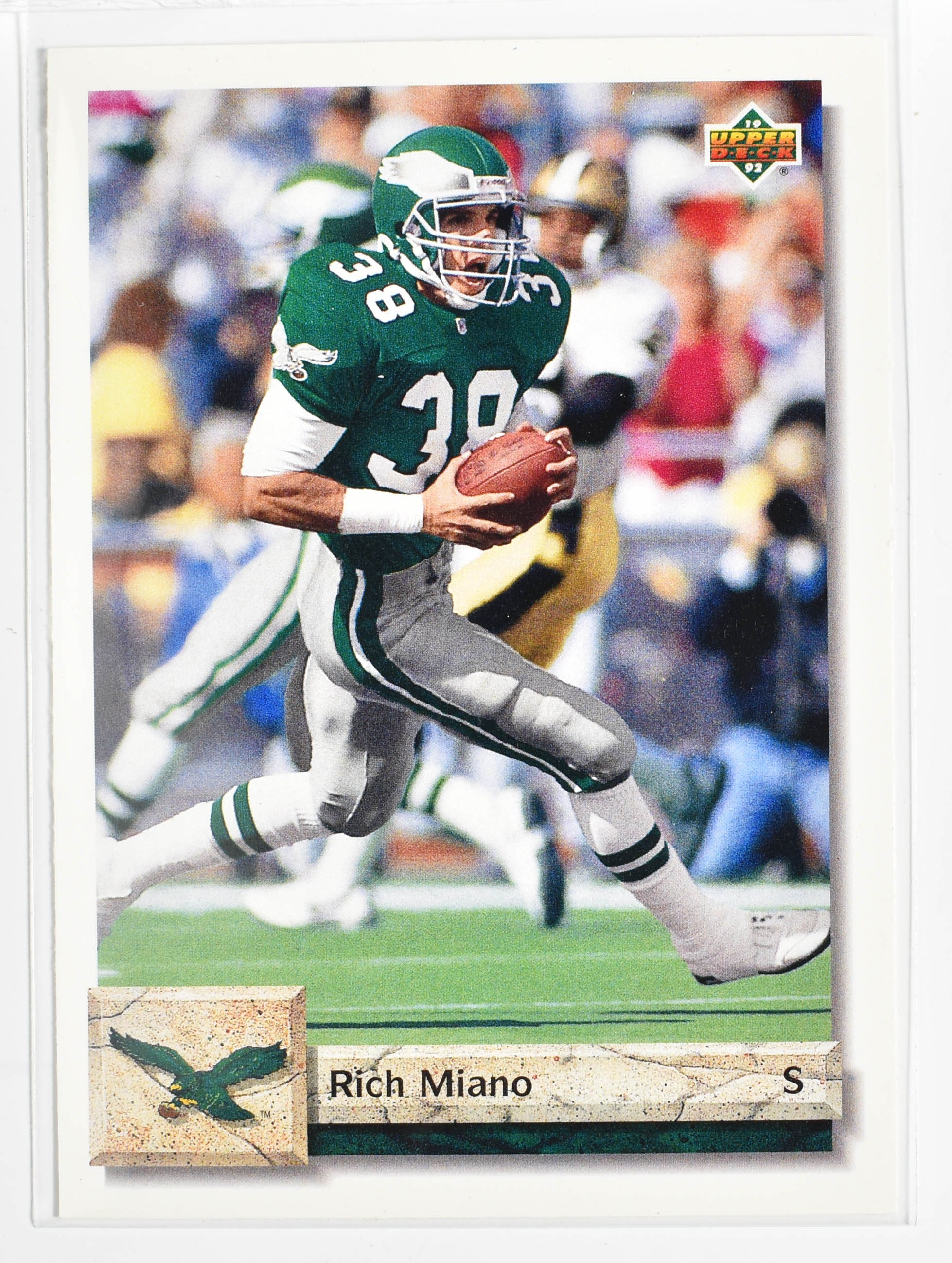 Rich Miano 210 Upper Deck 1992 Eagles Football
