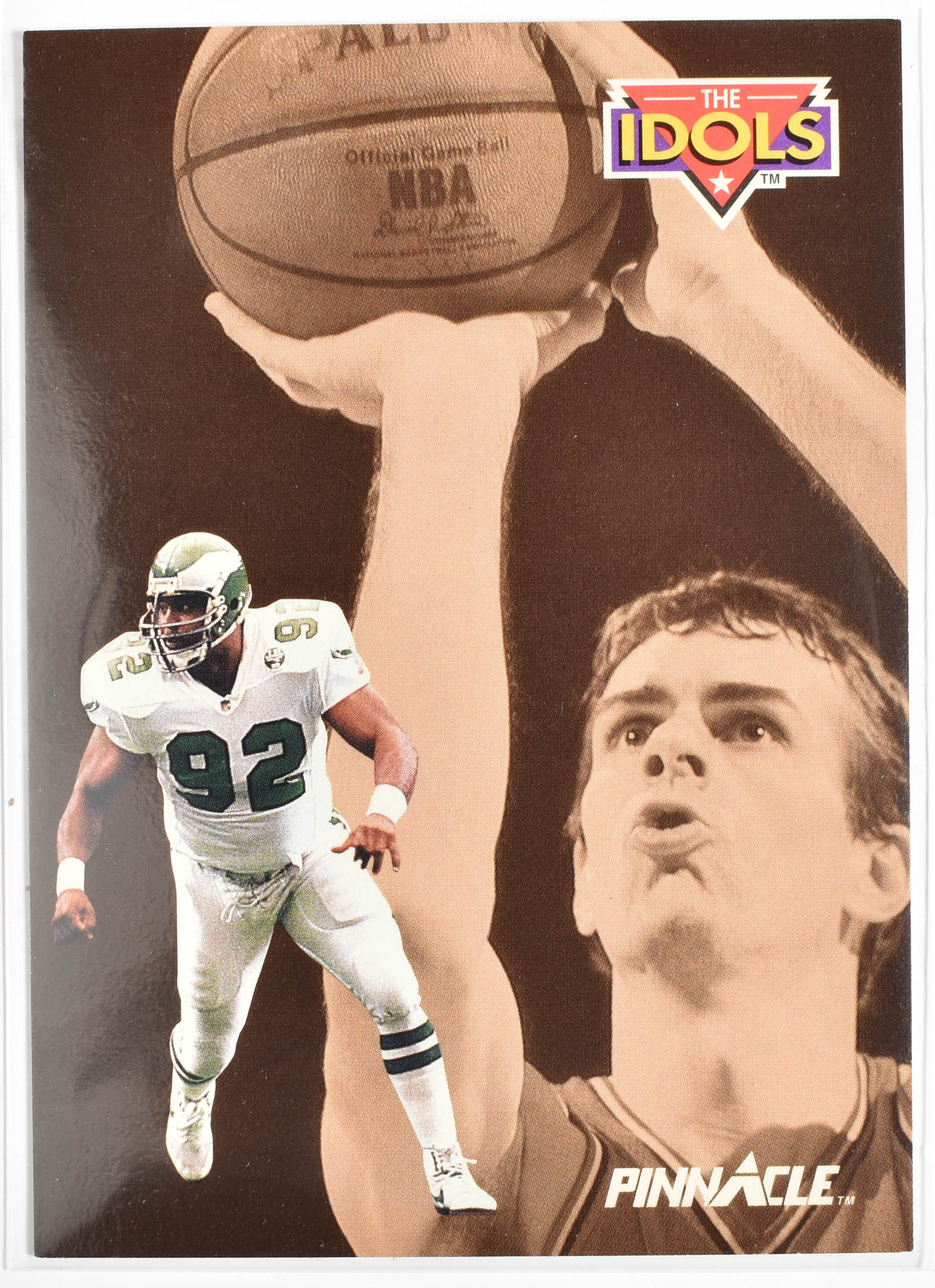 Reggie White 351 Pinnacle 1992 Eagles Football Card Bobby Jones