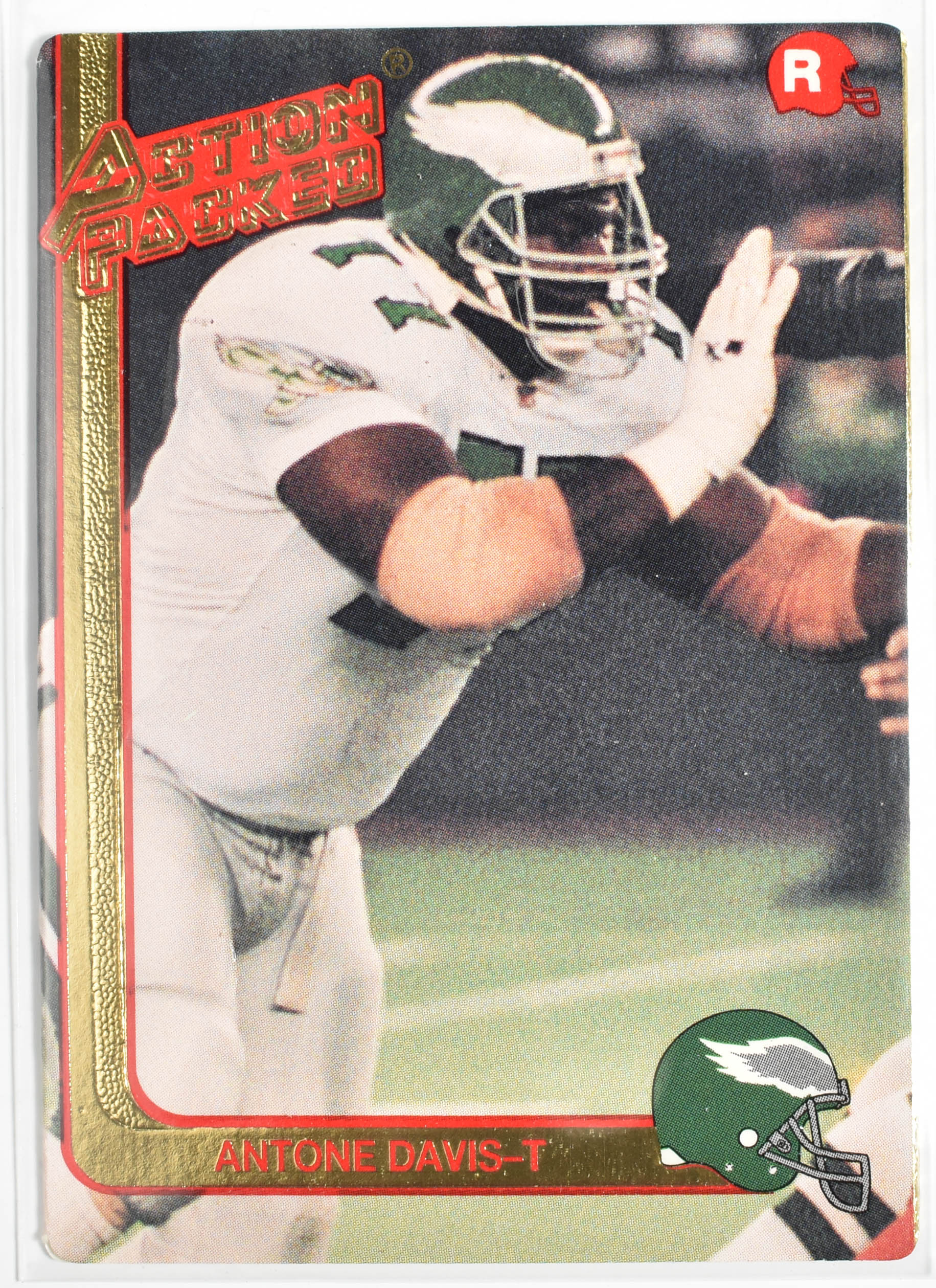 Antone Davis 19 Action Packed 1991 Eagles Football Card