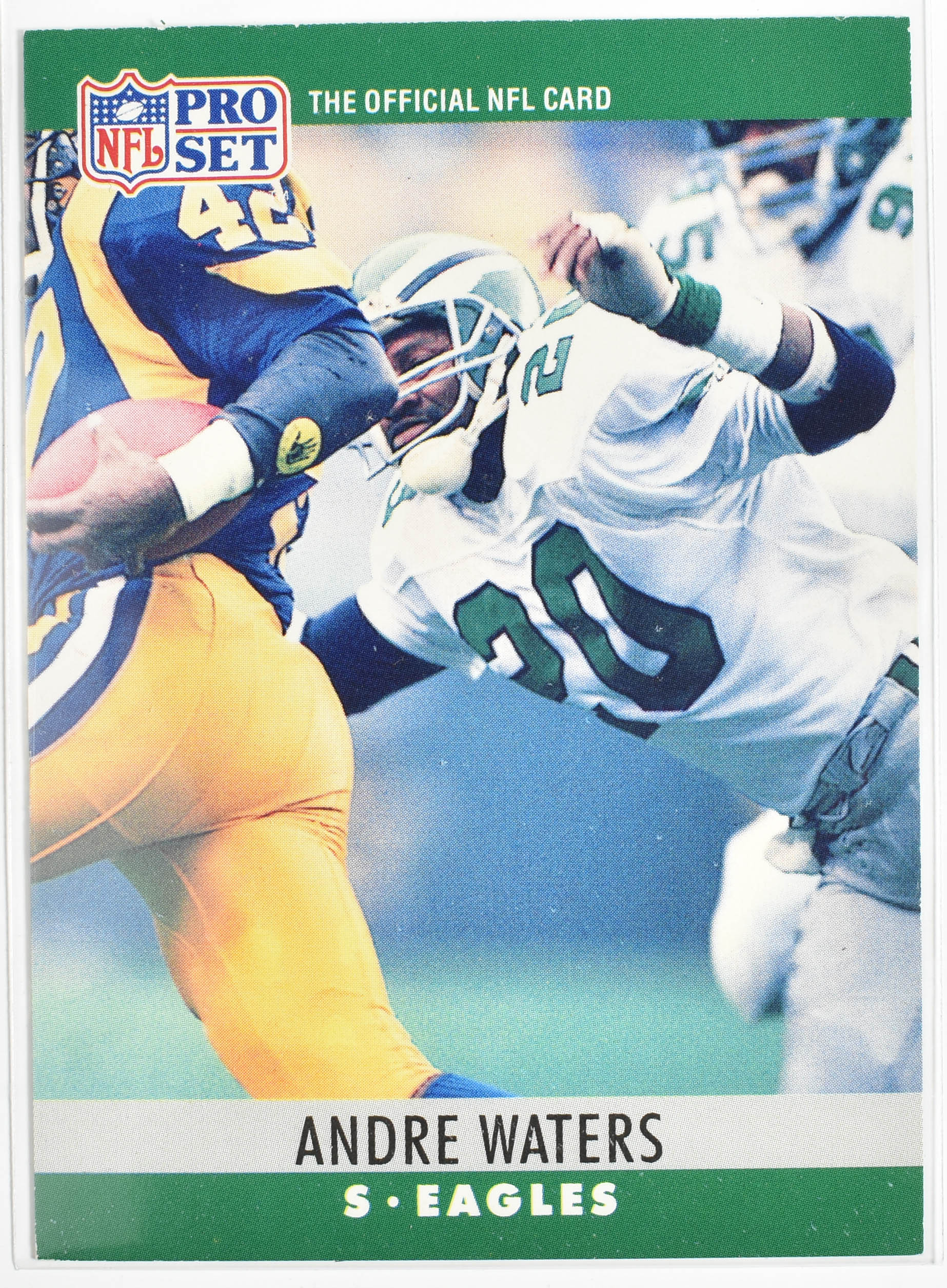 Andre Waters 251 Pro Set 1990 Eagles Football Card
