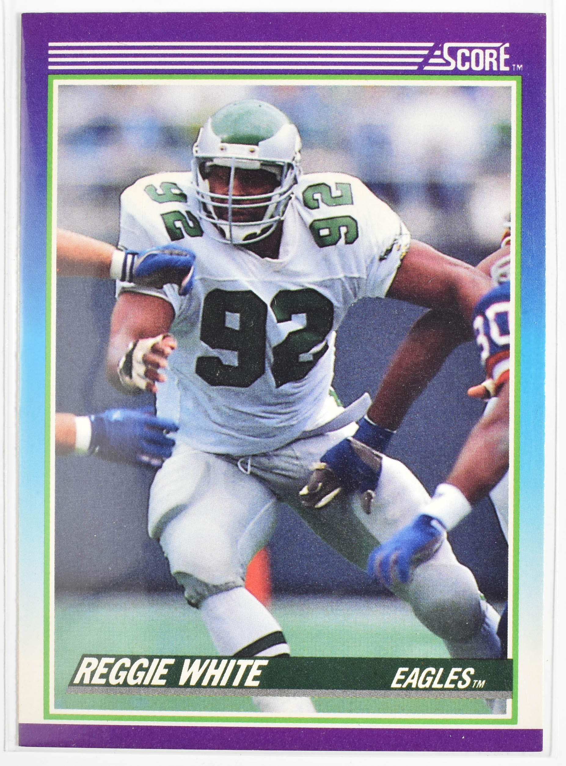 Reggie White 203 Score 1990 Eagles Football Card