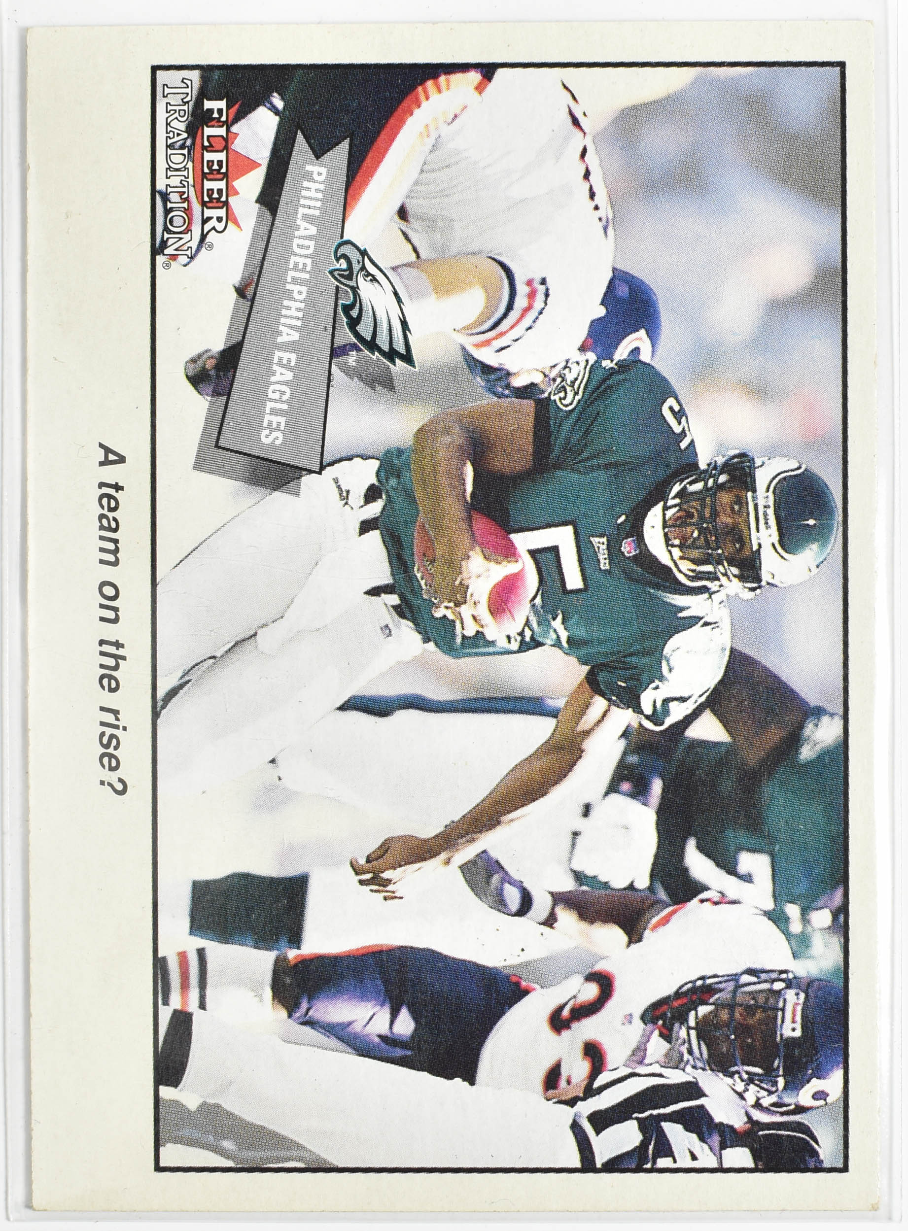 Philadelphia Eagles A team to rise 361 Fleer Tradition 2001 Eagles Football Card