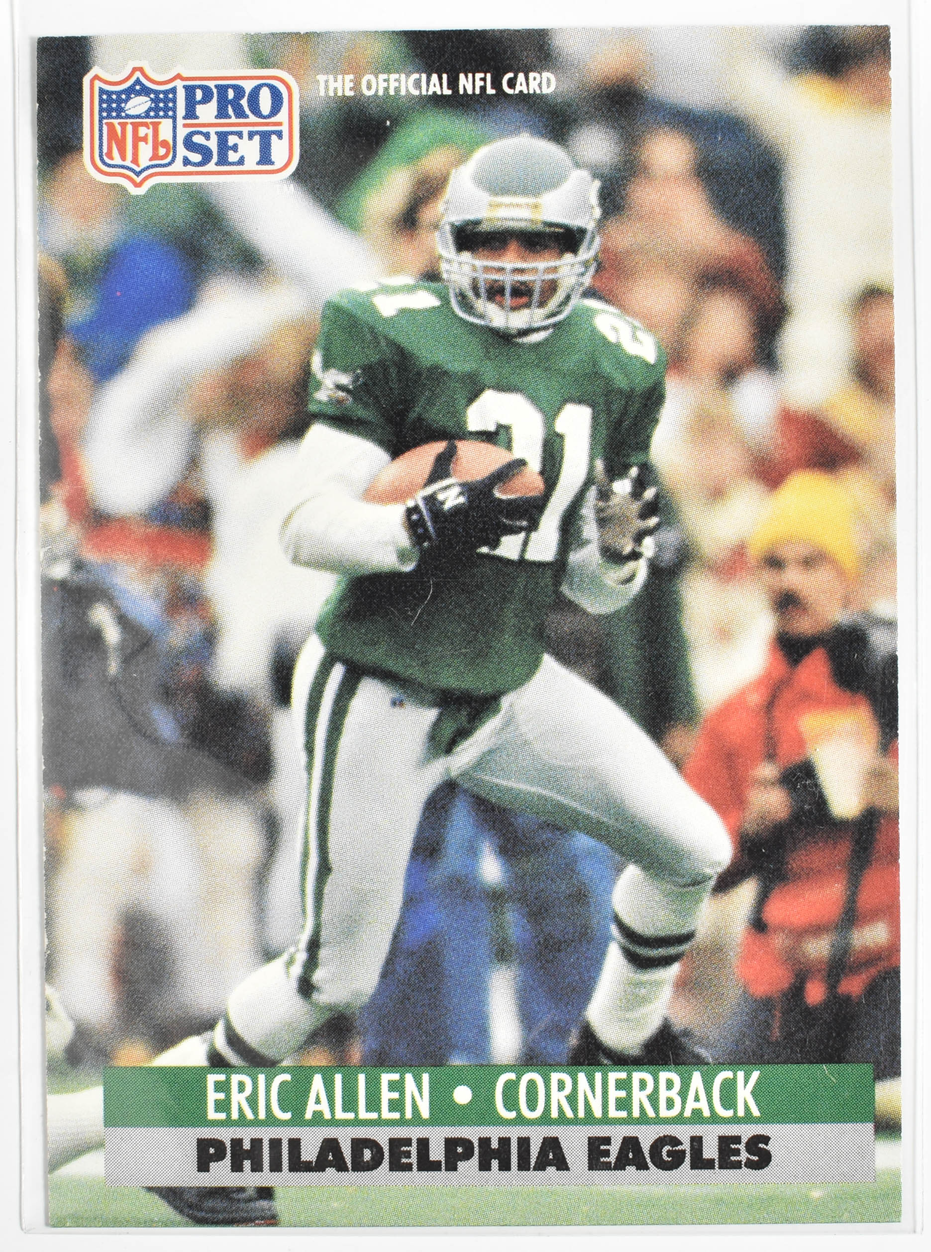 Eric Allen 253 1991 Pro Set Eagles Football Card