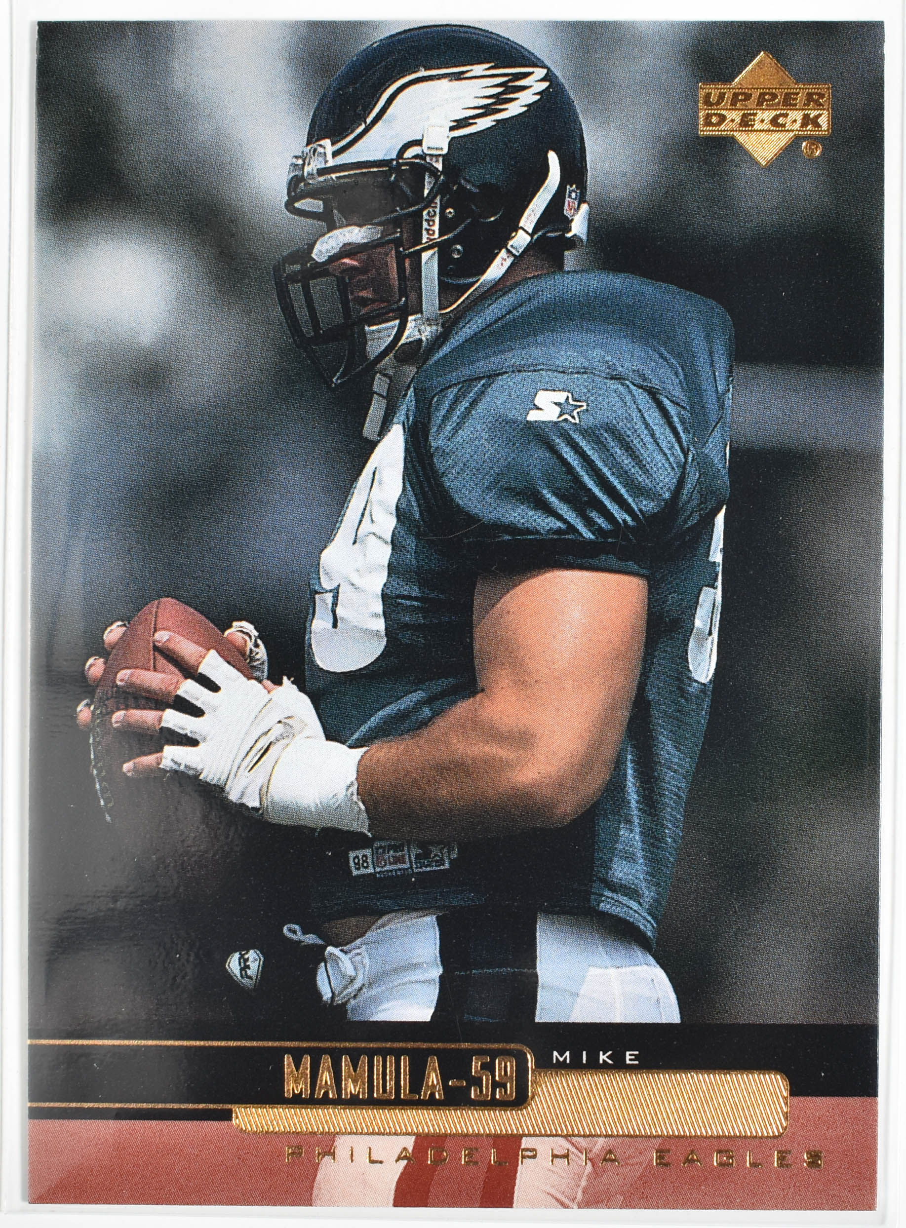 Mike Mamula 166 Upper Deck 1999 Eagles Football Card