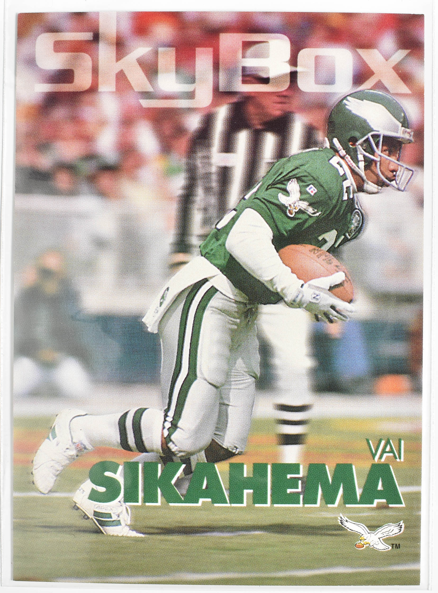 Vai Sikahema 252 Skybox 1993 Eagles Football Card