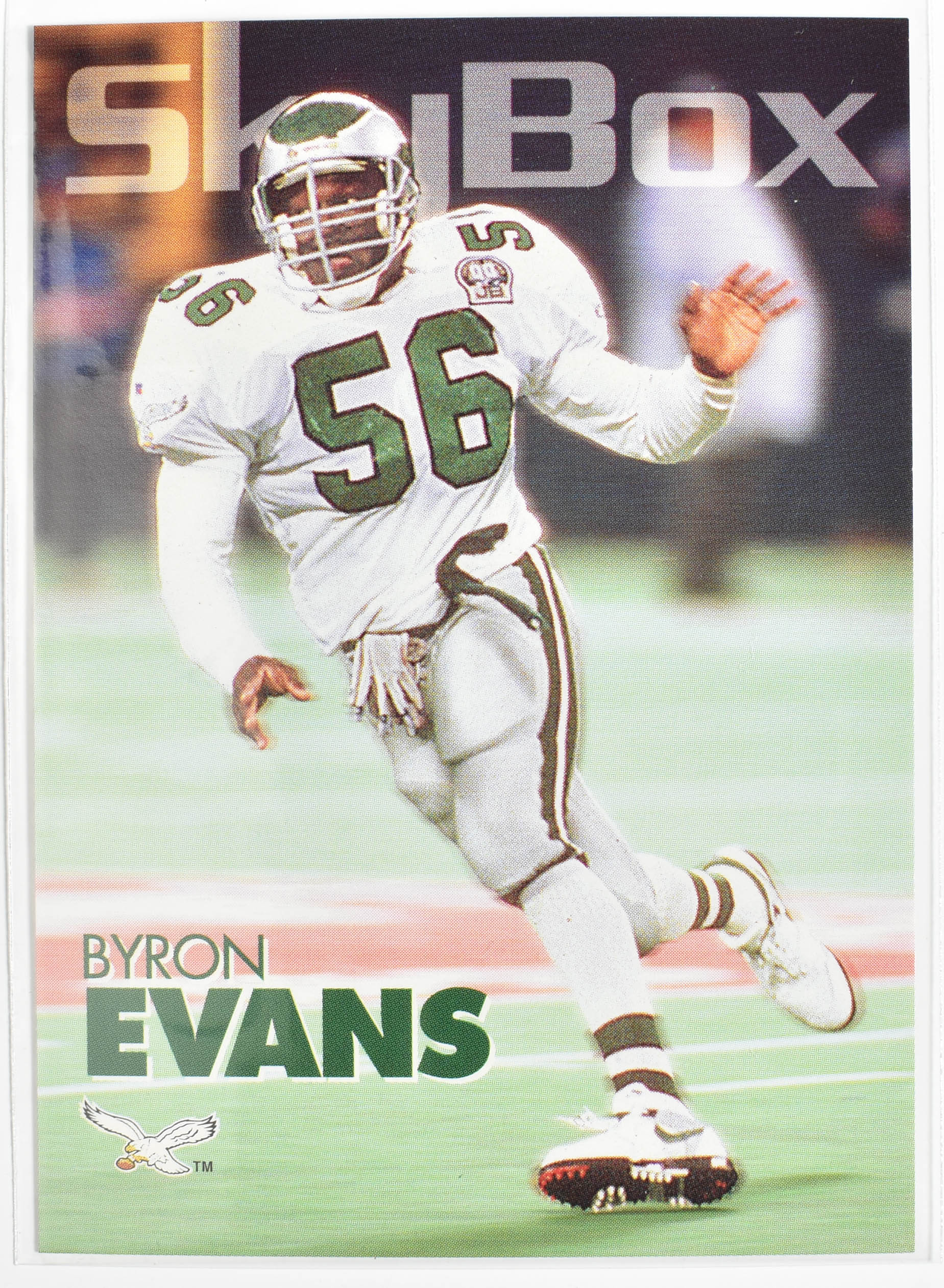 Byron Evans 250 Skybox 1993 Eagles Football Card