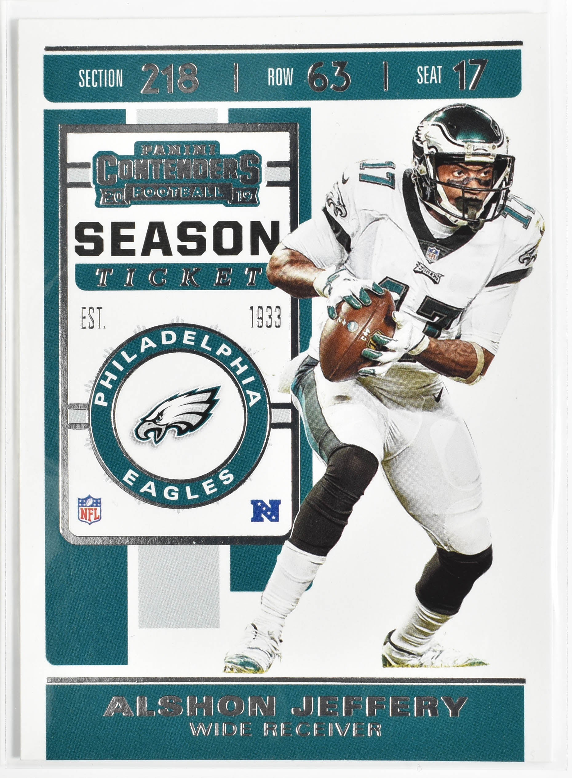 Alshon Jeffery 59 Panini 2019 Contenders Football Eagles