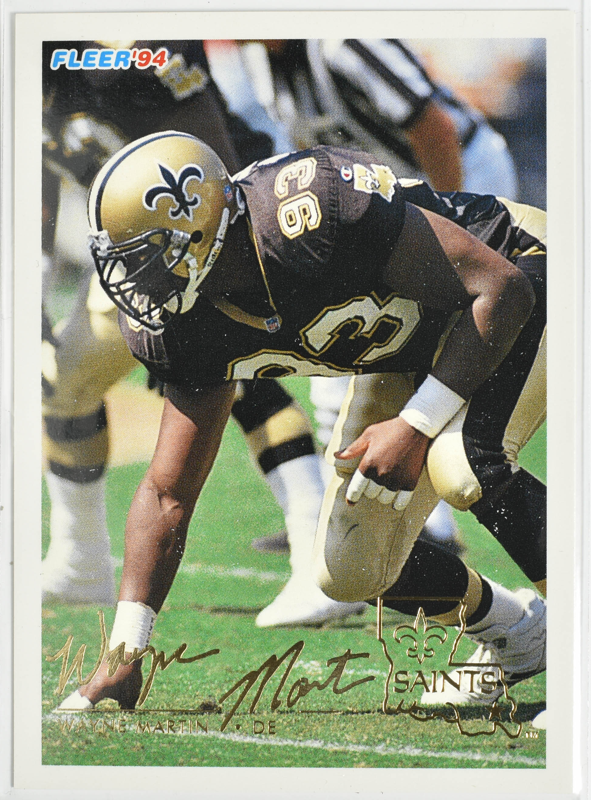 Wayne Martin 329 Fleer 1994 New Orleans Saints