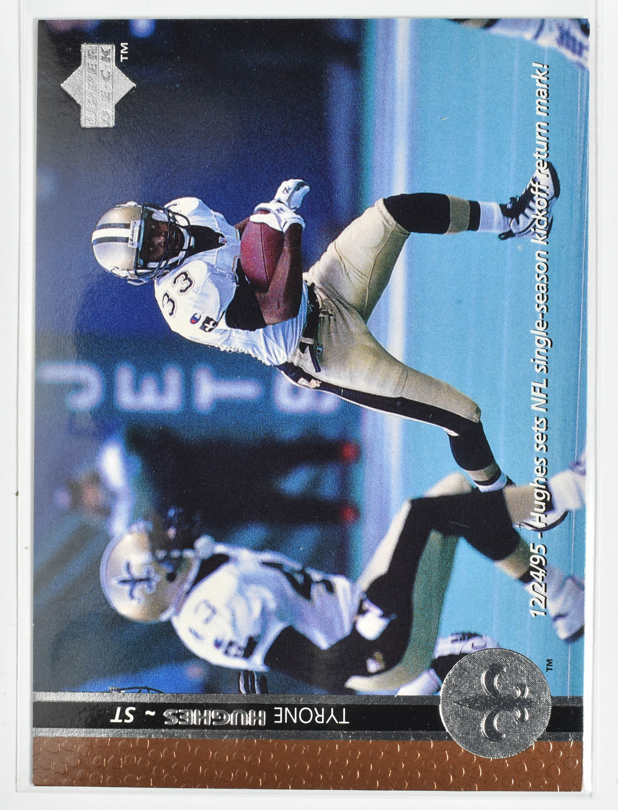 Tyrone Hughes 199 Upper Deck 1995 New Orleans Saints