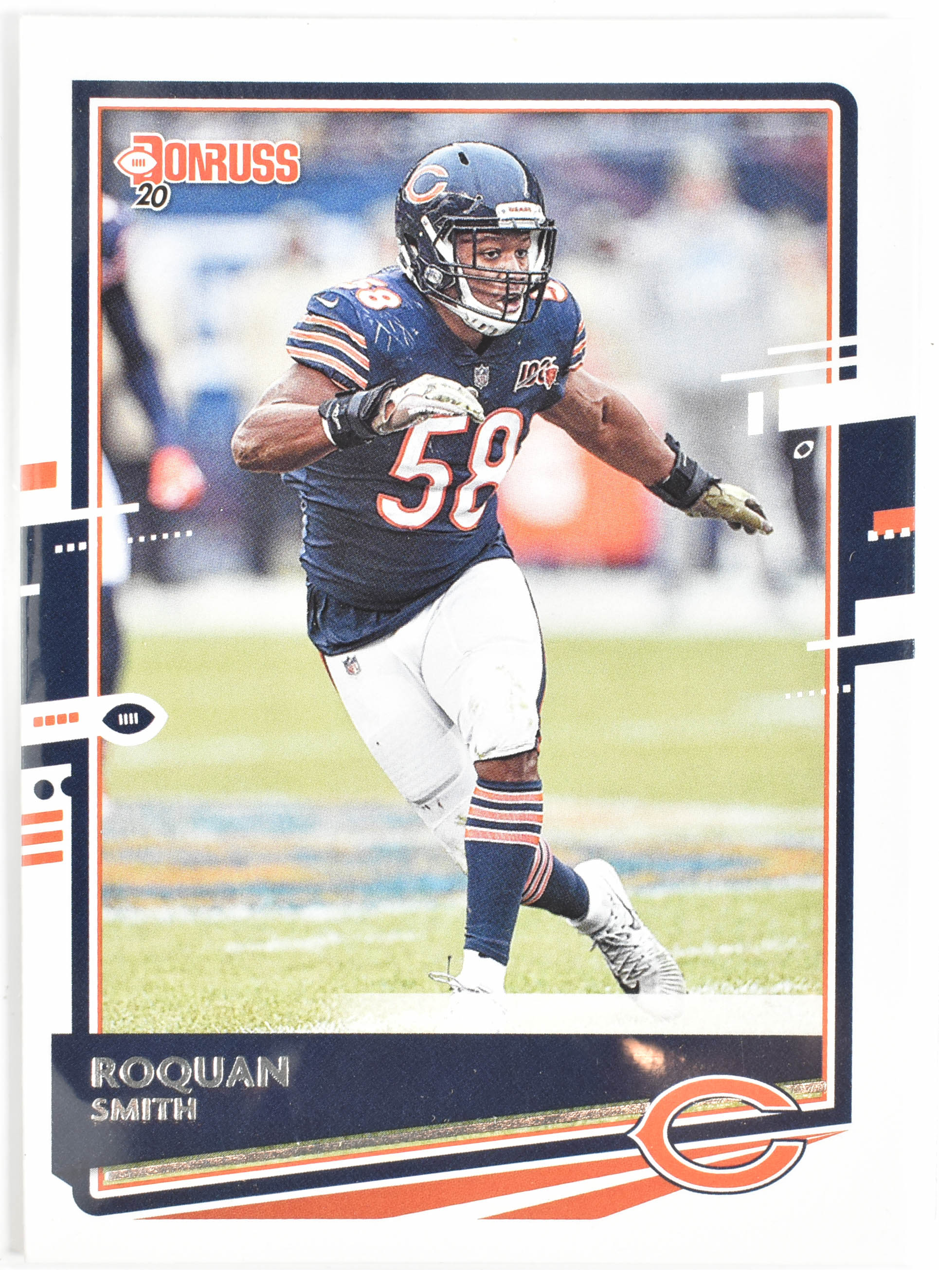 Roquan Smith 60 Panini Donruss Football 2020 Chicago Bears