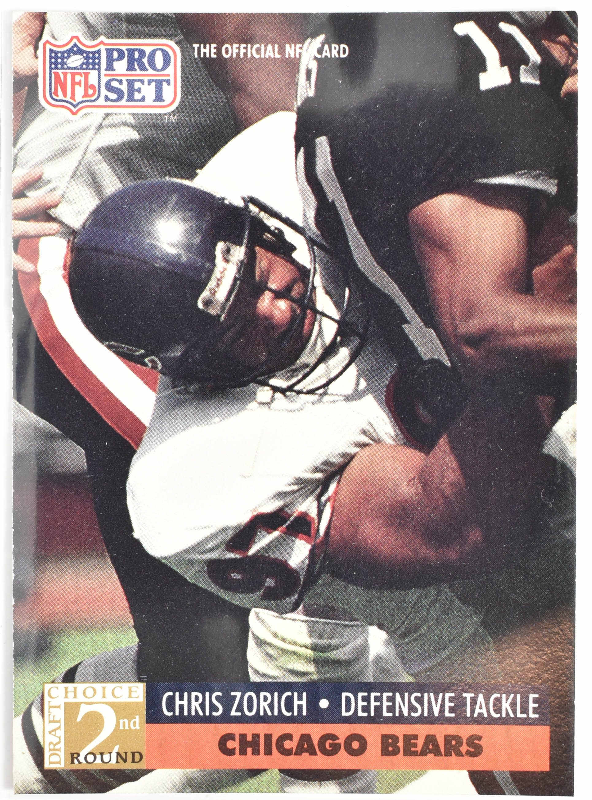 Chris Zorich 778 Pro Set 1991 Chicago Bears