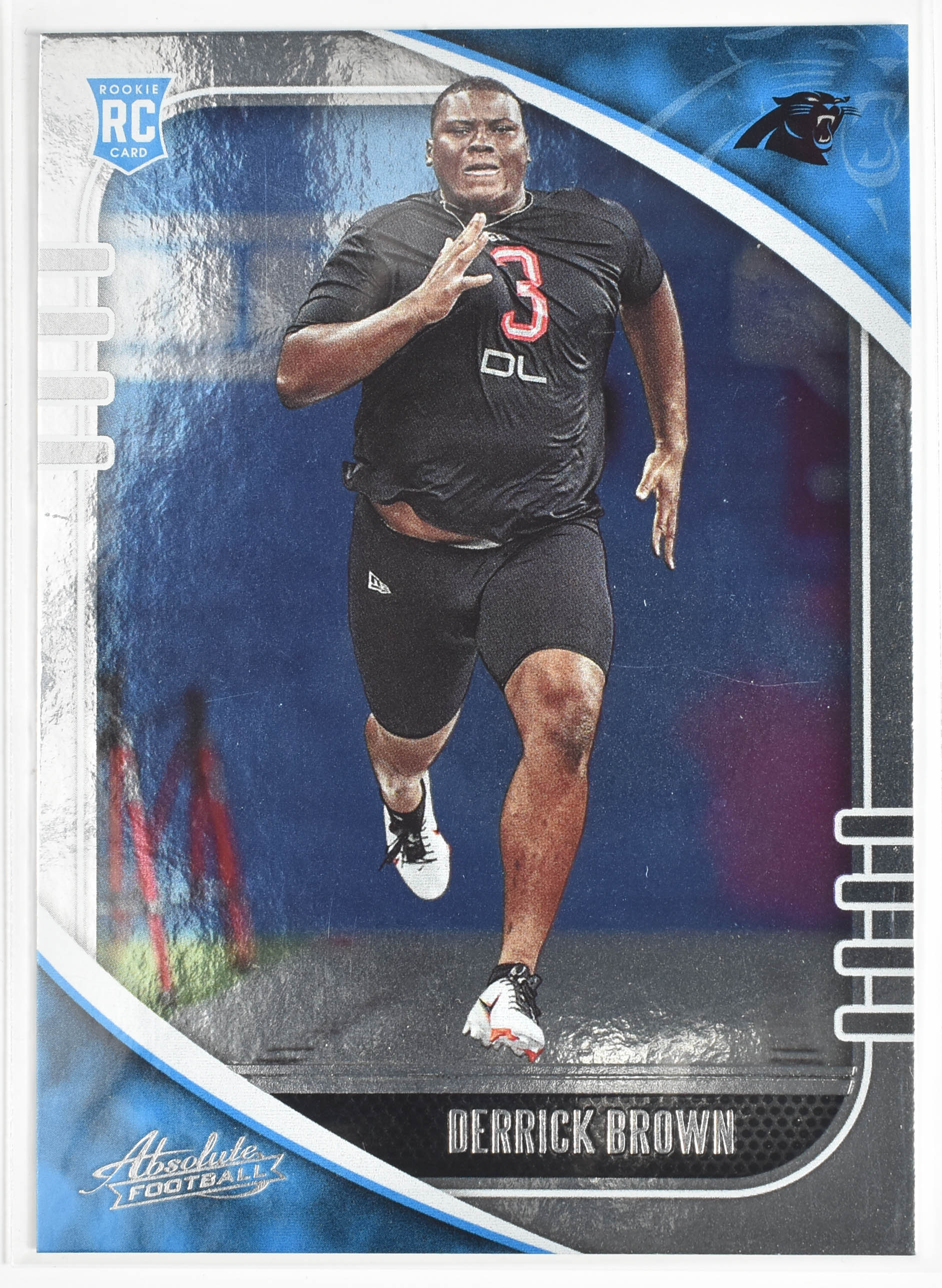 Derrick Brown 130 Rookie Absolute Football Cards Panini 2020