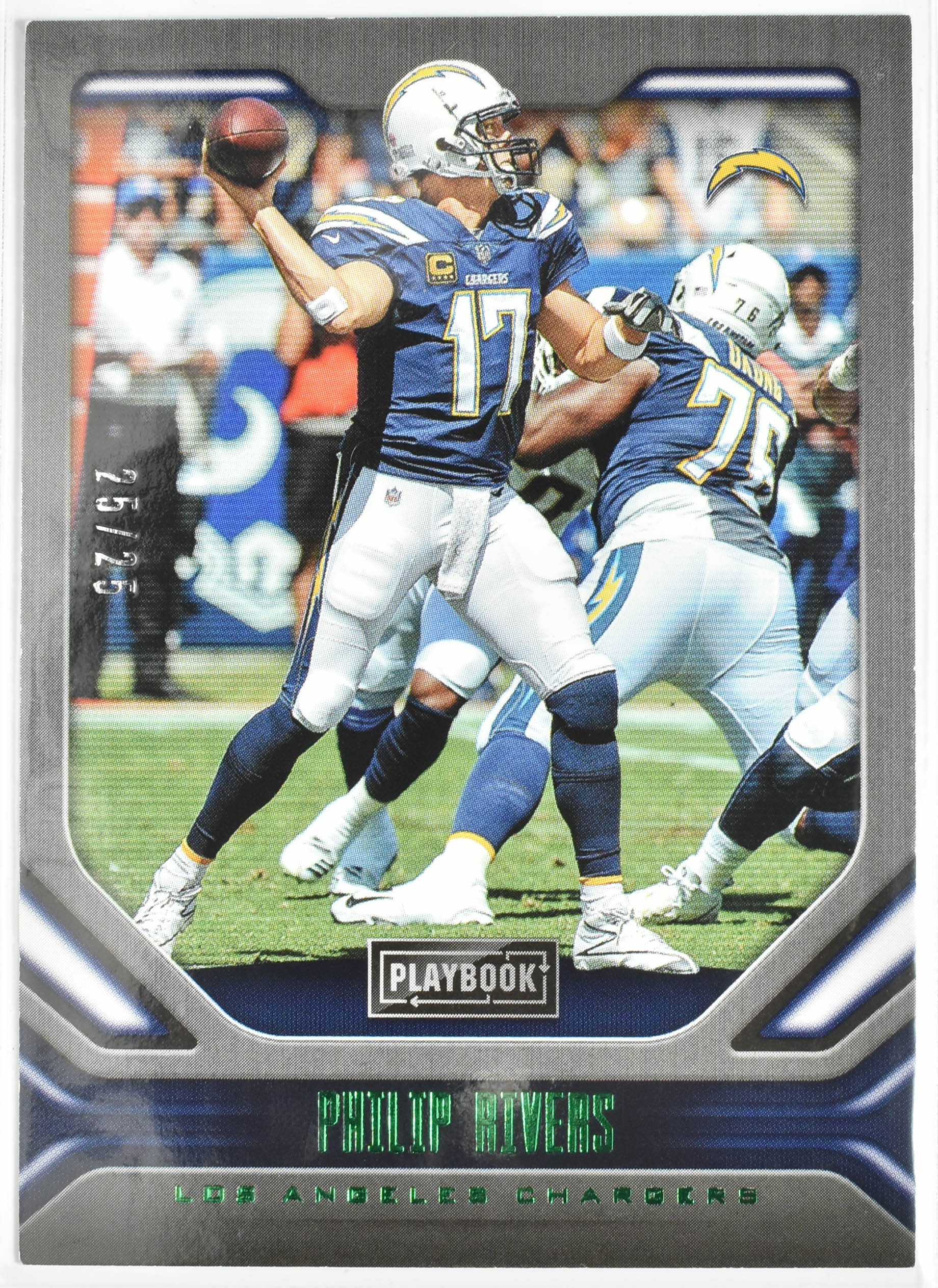 Philip Rivers 42 2019 Panini Playbook Football Card Numbered 25/25