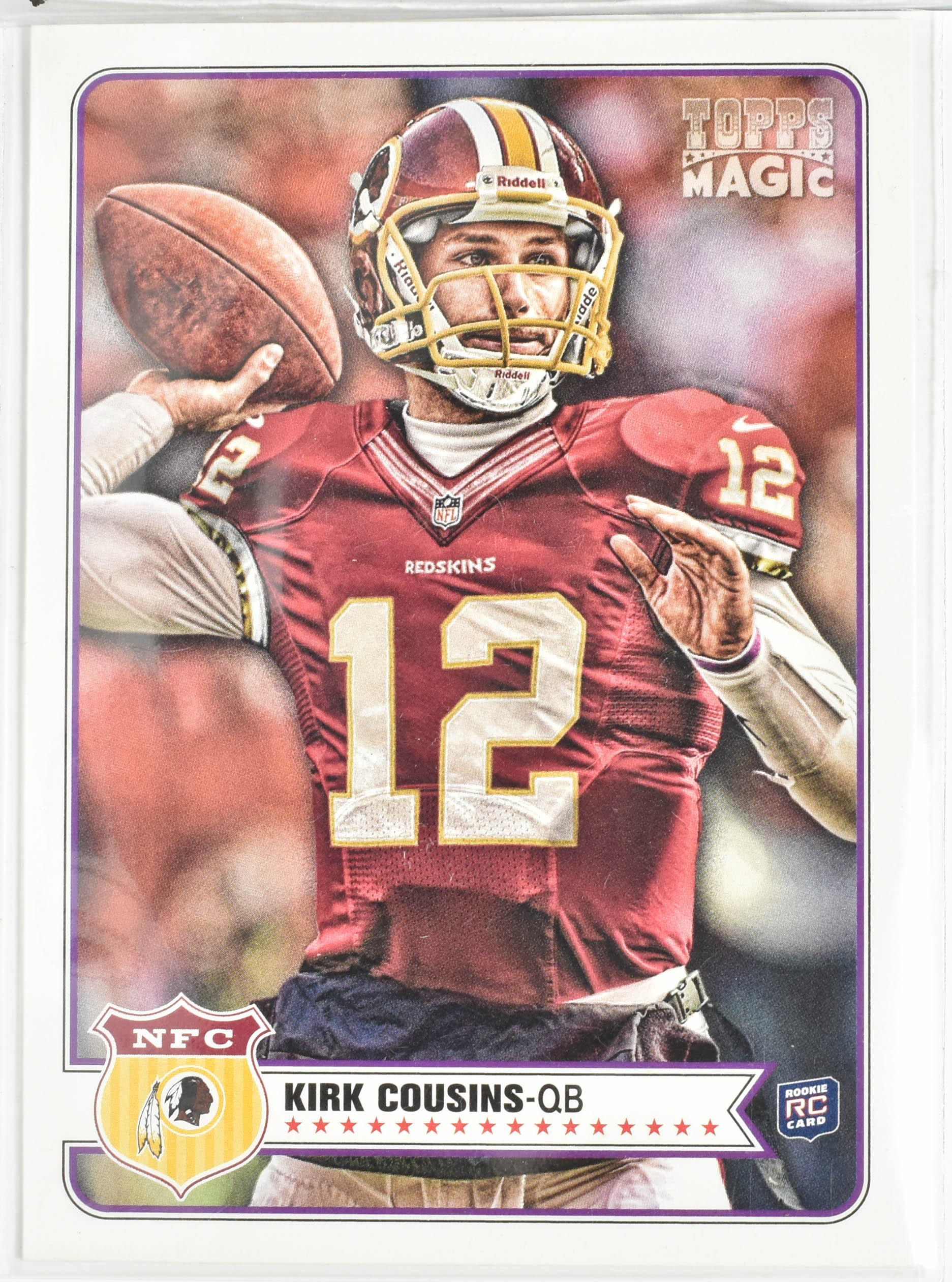 Kirk Cousins Rookie Card 22 Topps Football 2012 Magic Topps