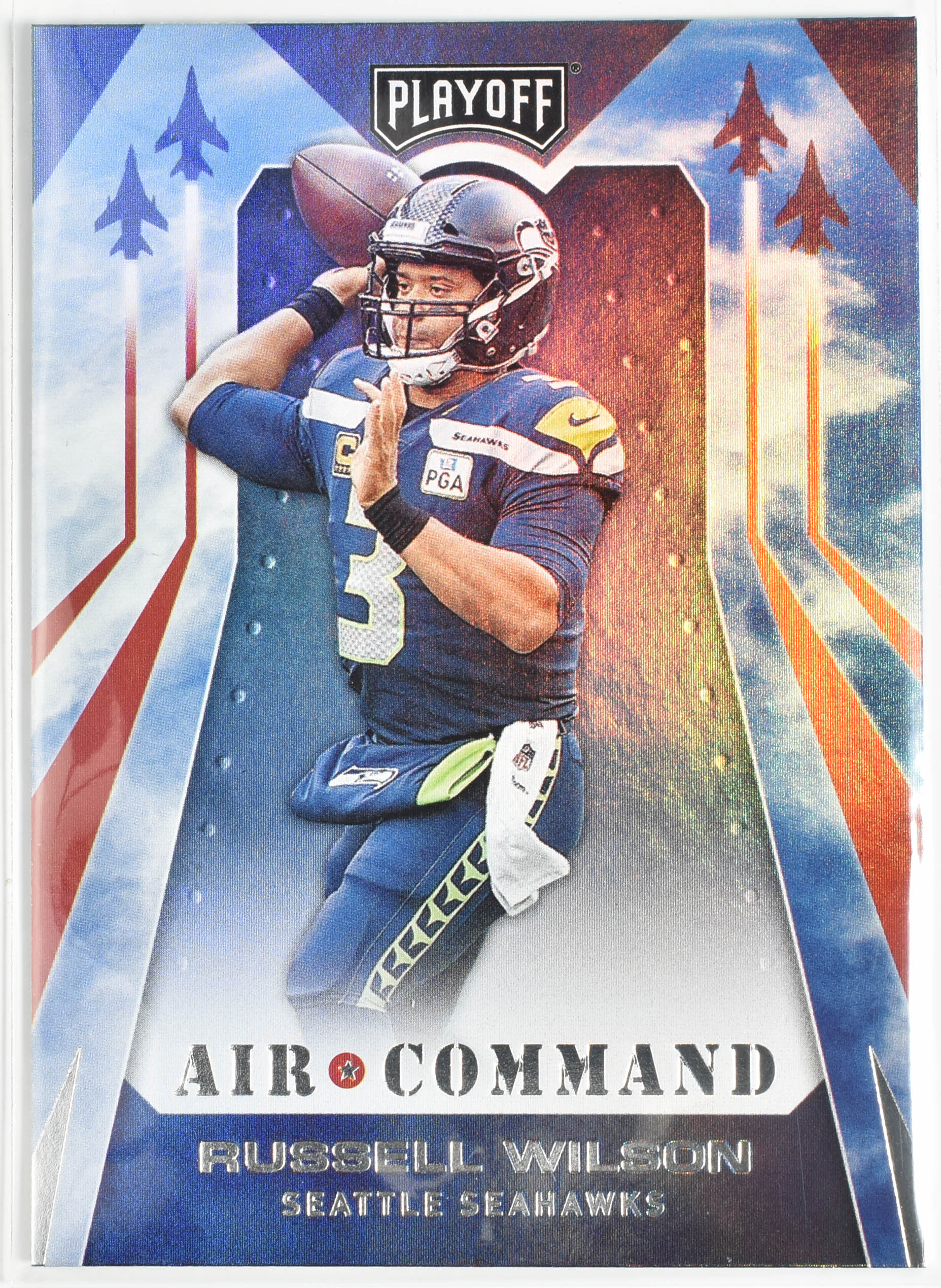 Russell Wilson 11 Seahawks Panini 2019 Playoff Football Air Command
