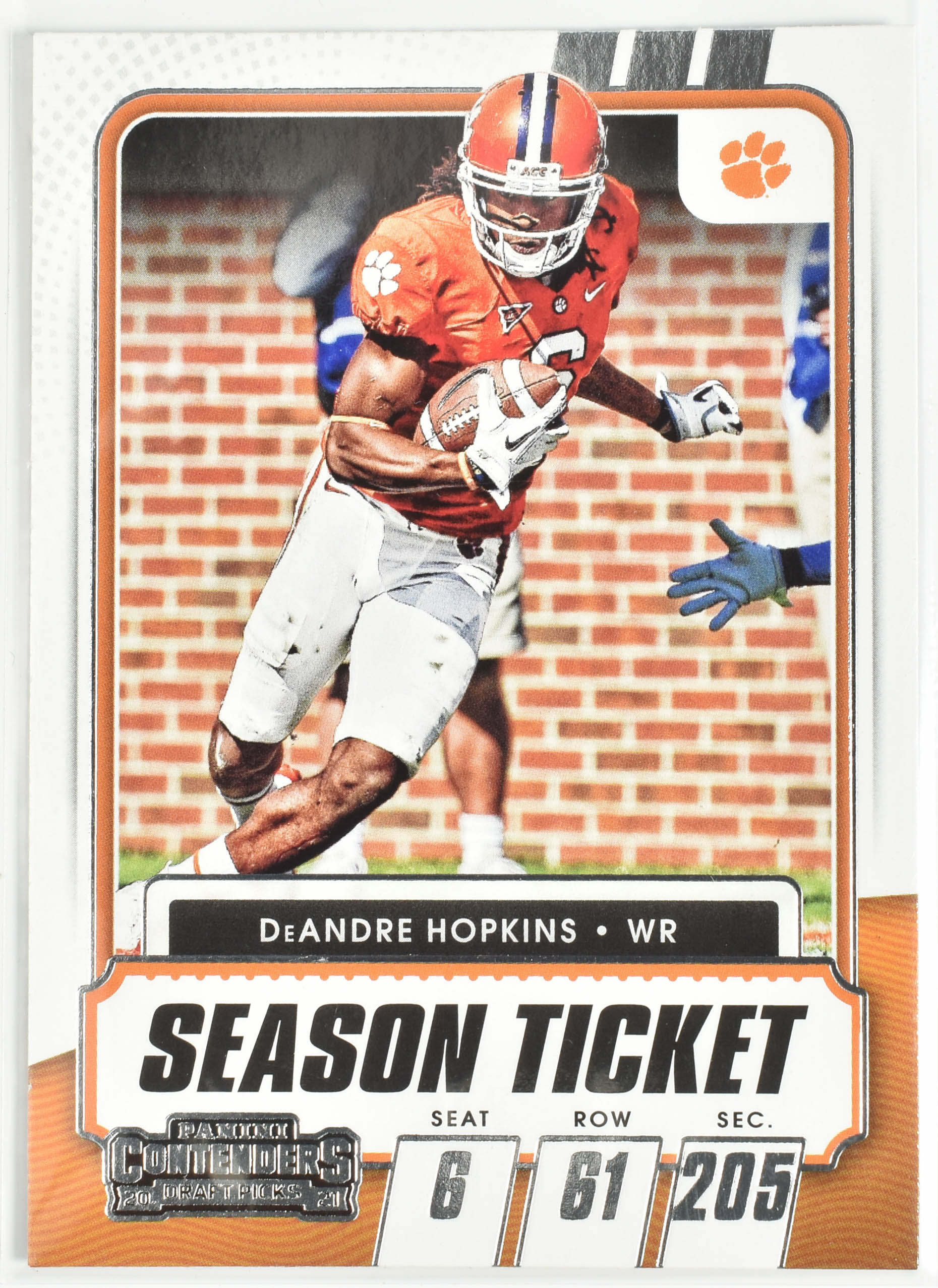 DeAndre Hopkins No.33 Panini Contenders 2021 Draft Picks Season Ticket