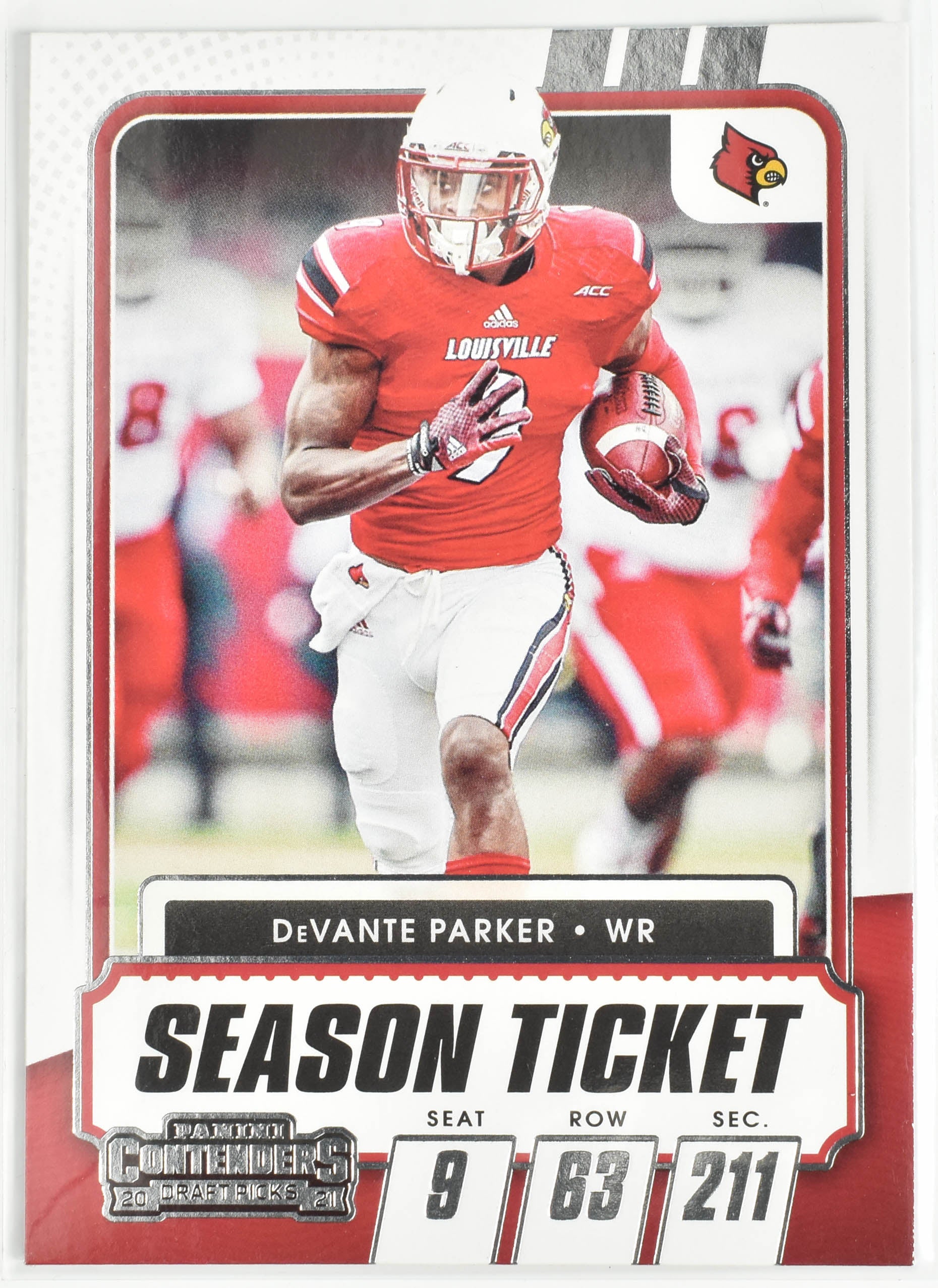 DeVante Parker No. 45 Panini Contenders 2021 Draft Picks Season Ticket