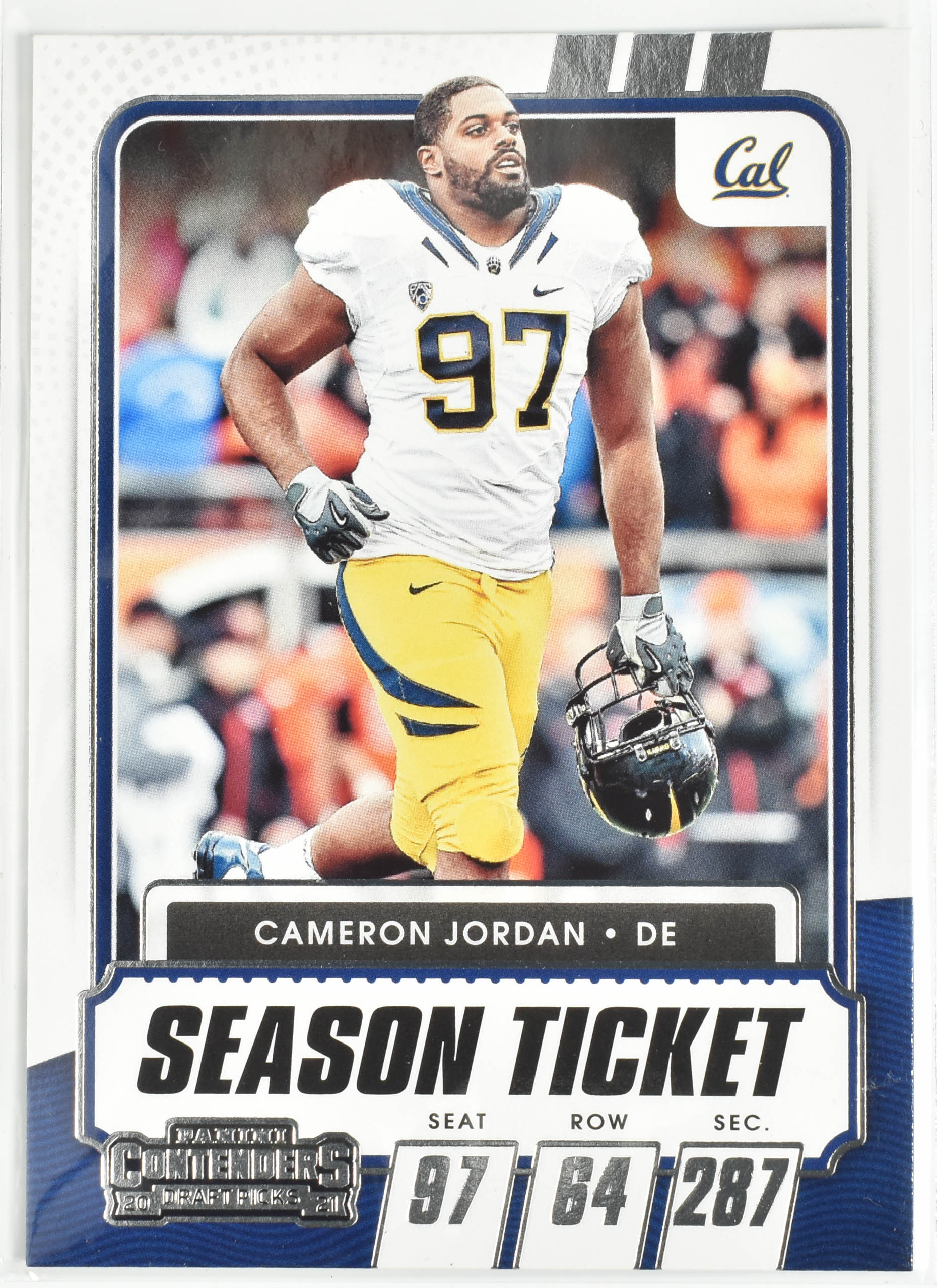 Cameron Jordan No.86 Cal State Panini Contenders 2021 Draft Picks Season Ticket