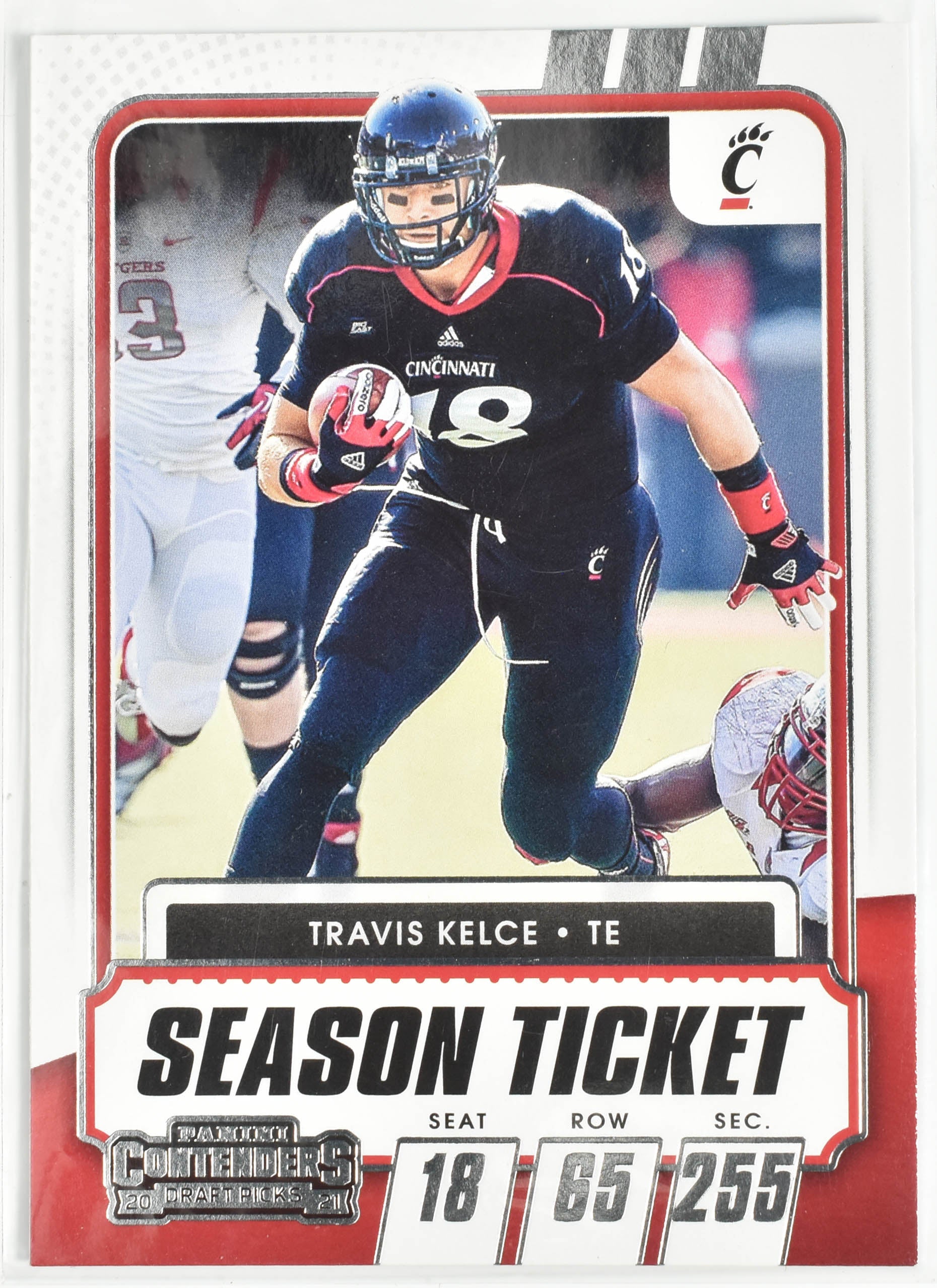 Travis Kelce No.28 Panini Contenders 2021 Draft Picks Season Ticket