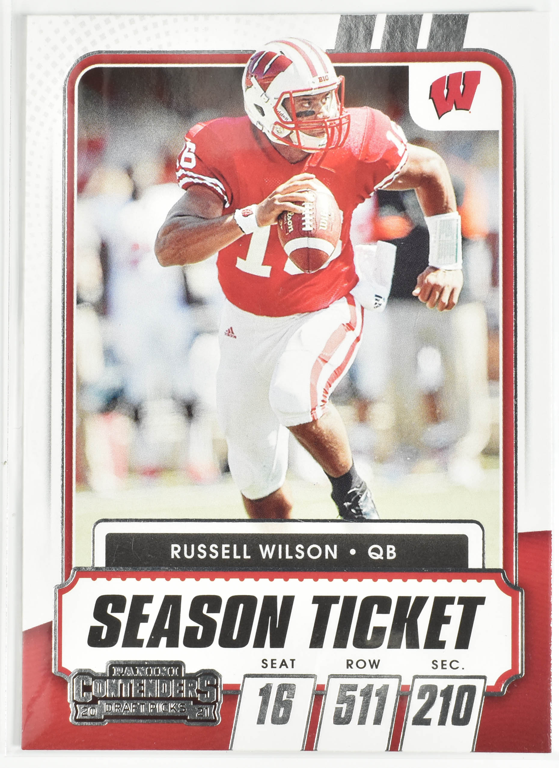 Russell Wilson No.3 Panini Contenders 2021 Draft Picks Season Ticket