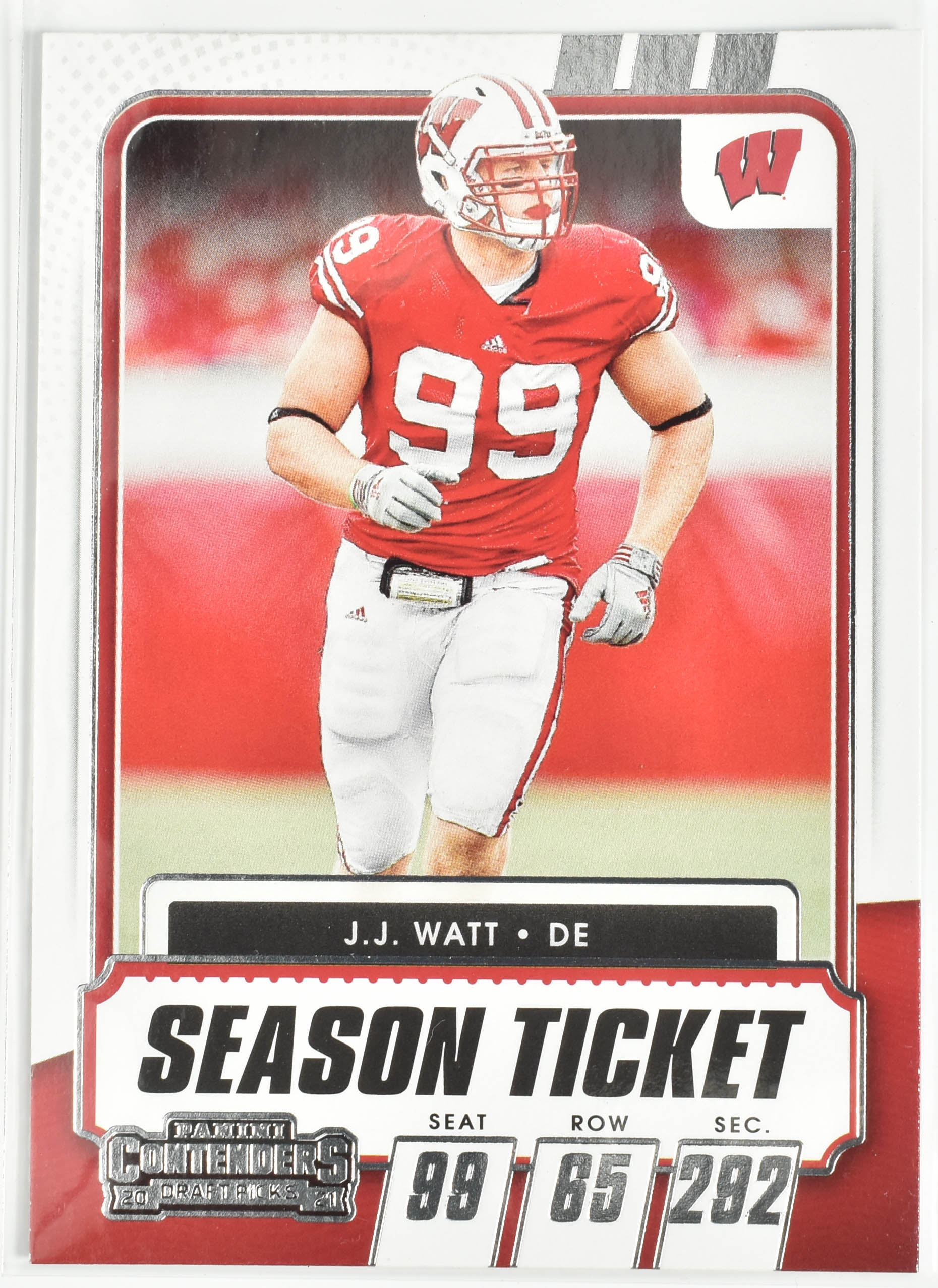 JJ Watt No.79 Panini Contenders 2021 Draft Picks Season Ticket