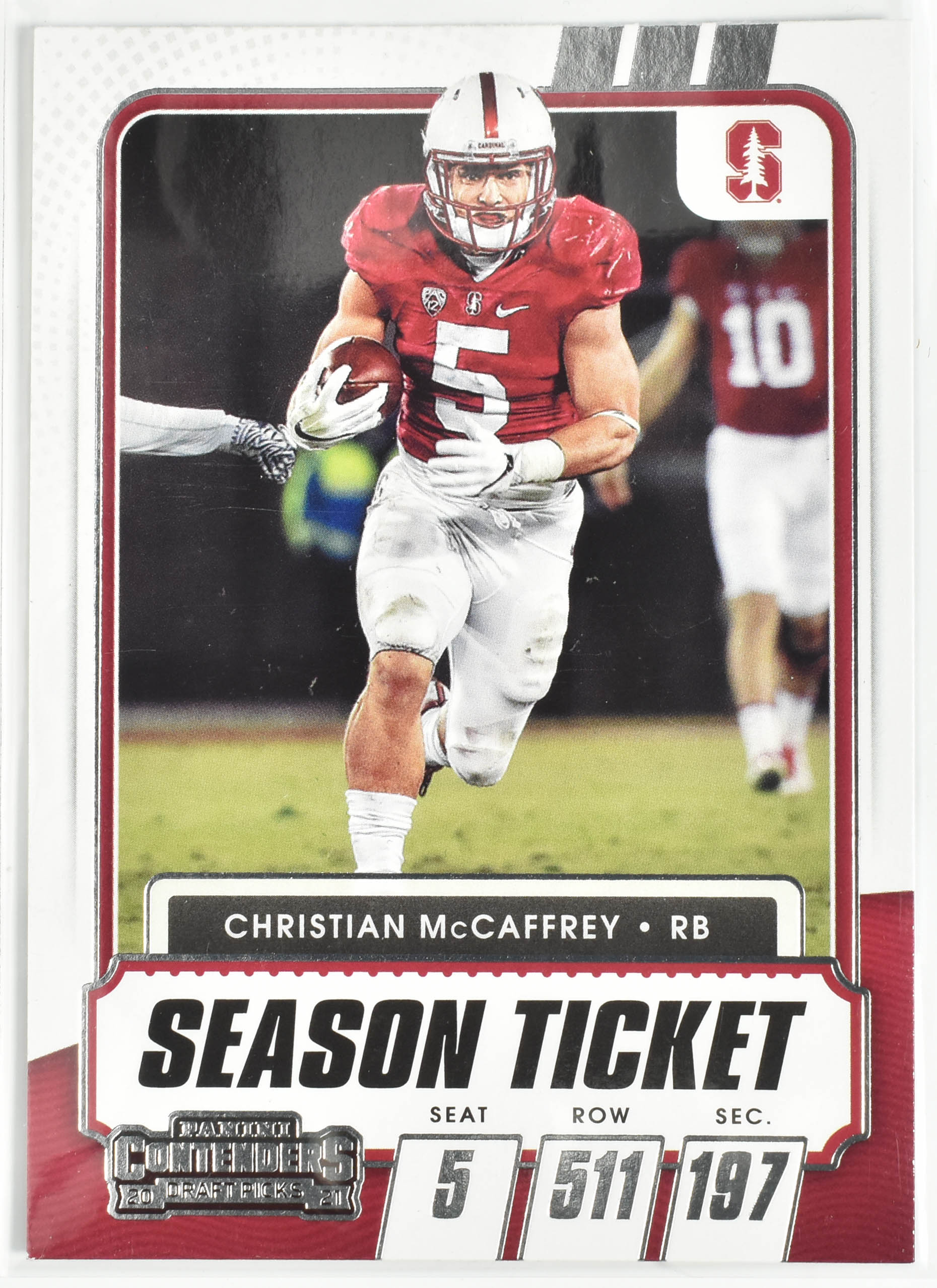 Christian McCaffrey 60 Panini Contenders 2021 Draft Picks Season Ticket