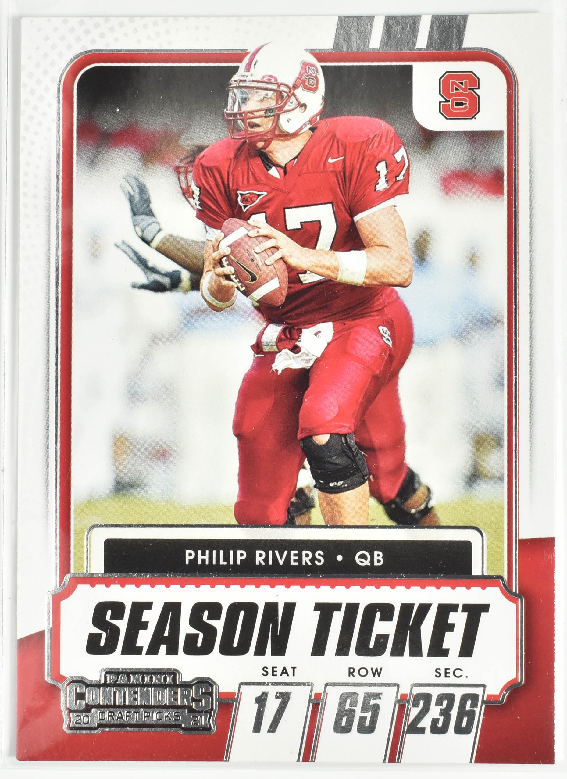 Philip Rivers No.10 Panini Contenders 2021 Draft Picks Season Ticket QB