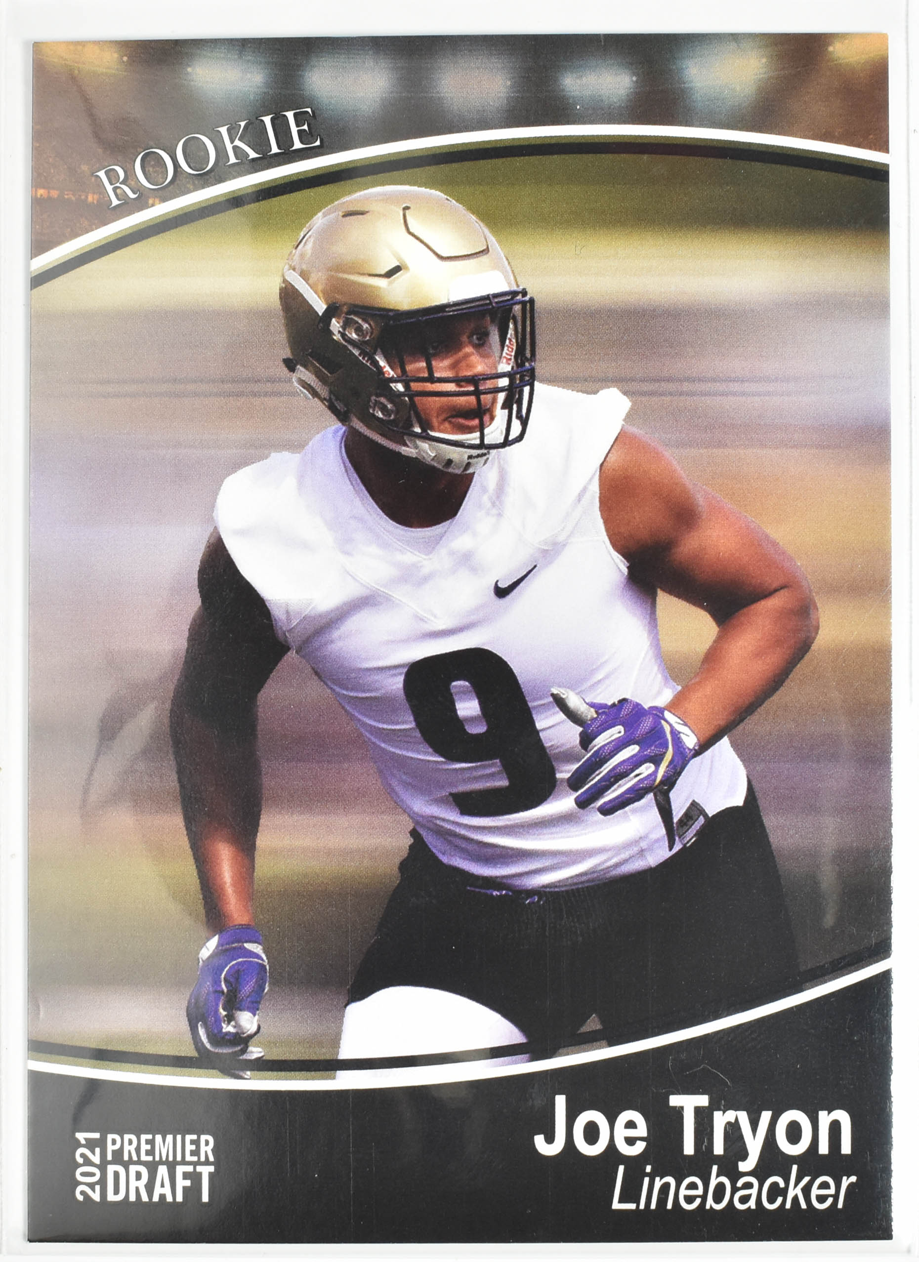 Joe Tryon 13 Sage 2021 Premier Draft Rookie